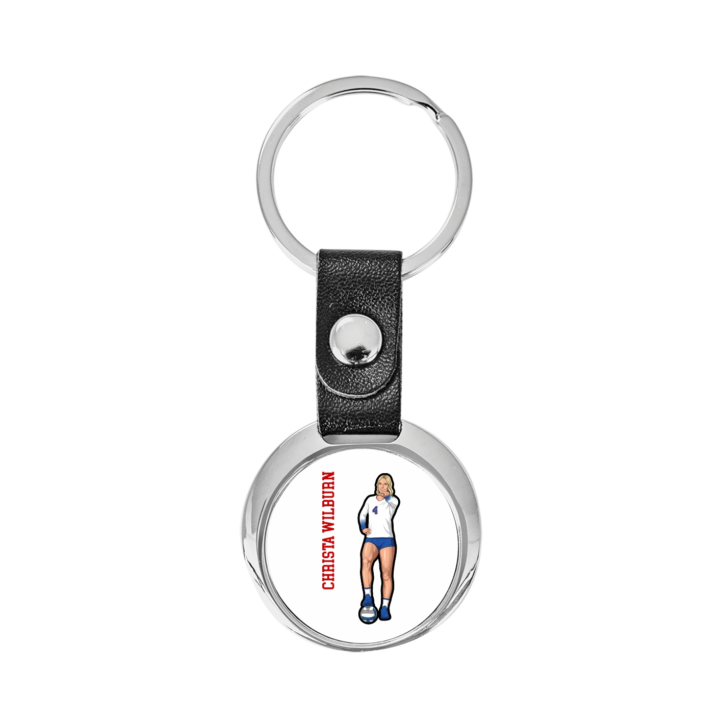 Key Chain — Name Vertical in Classic