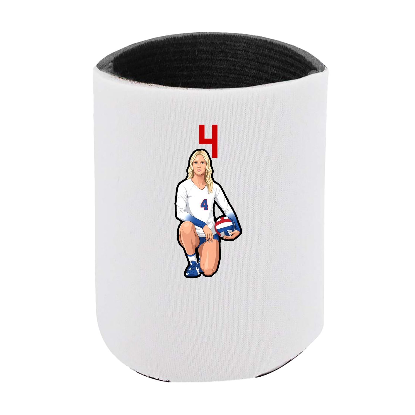 Can Holder — Number Top in White