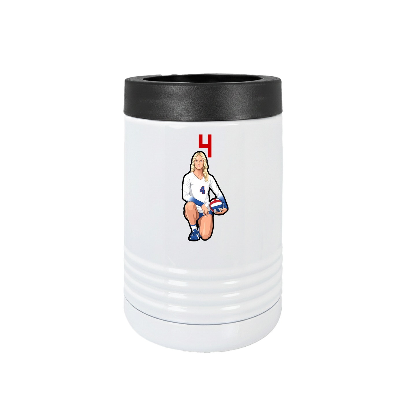 Beverage Holder — Number Top in White