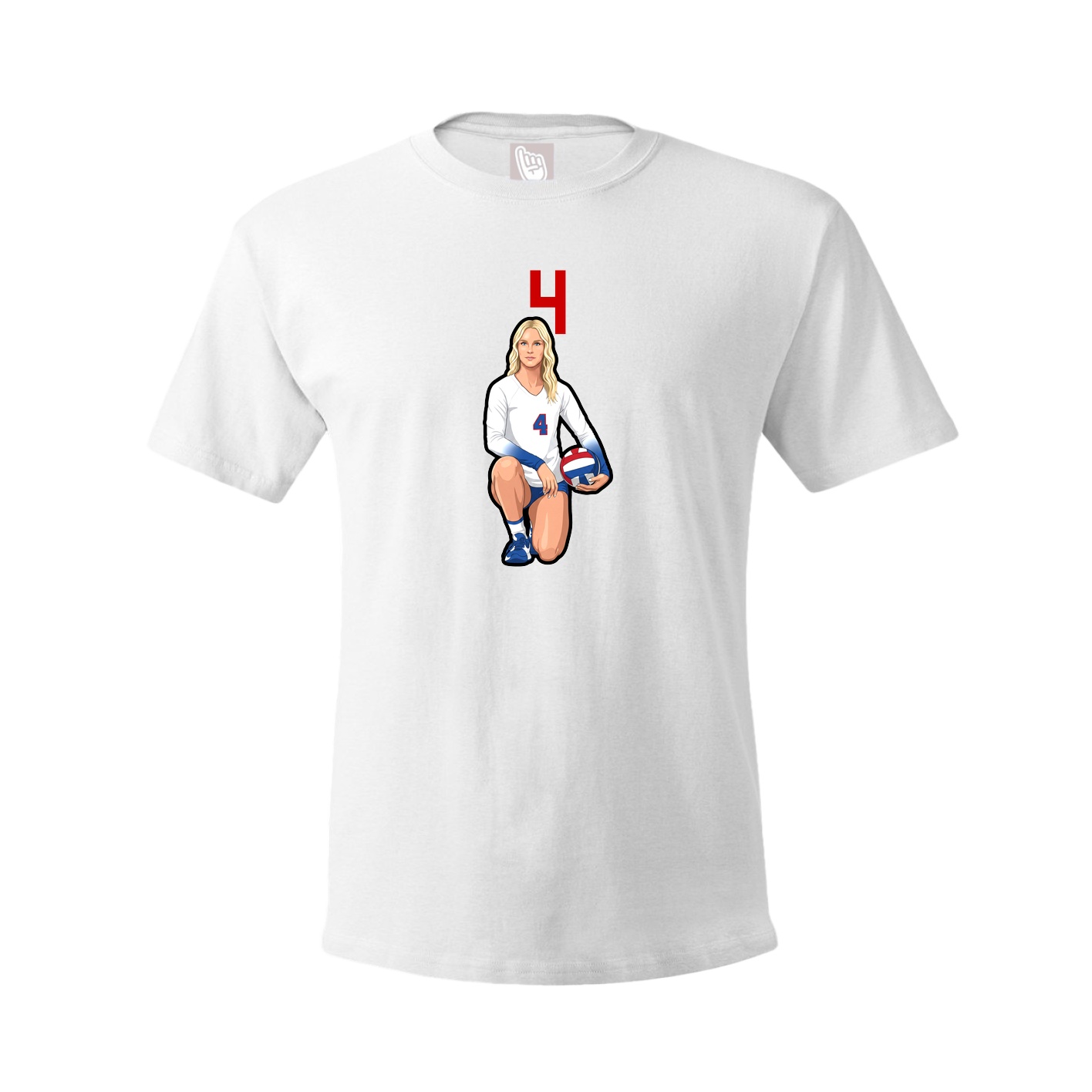 Tee — Number Top in White