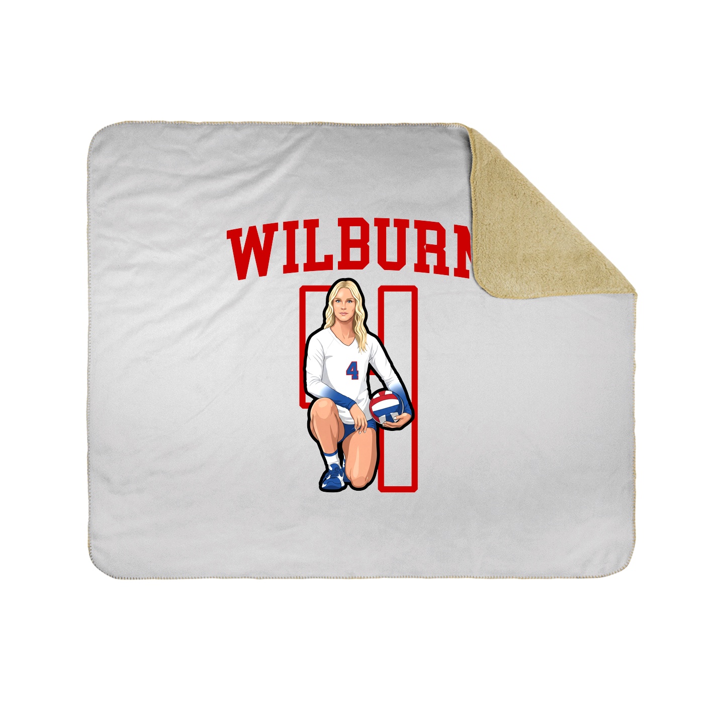 Throw Blanket — Shirsey in White