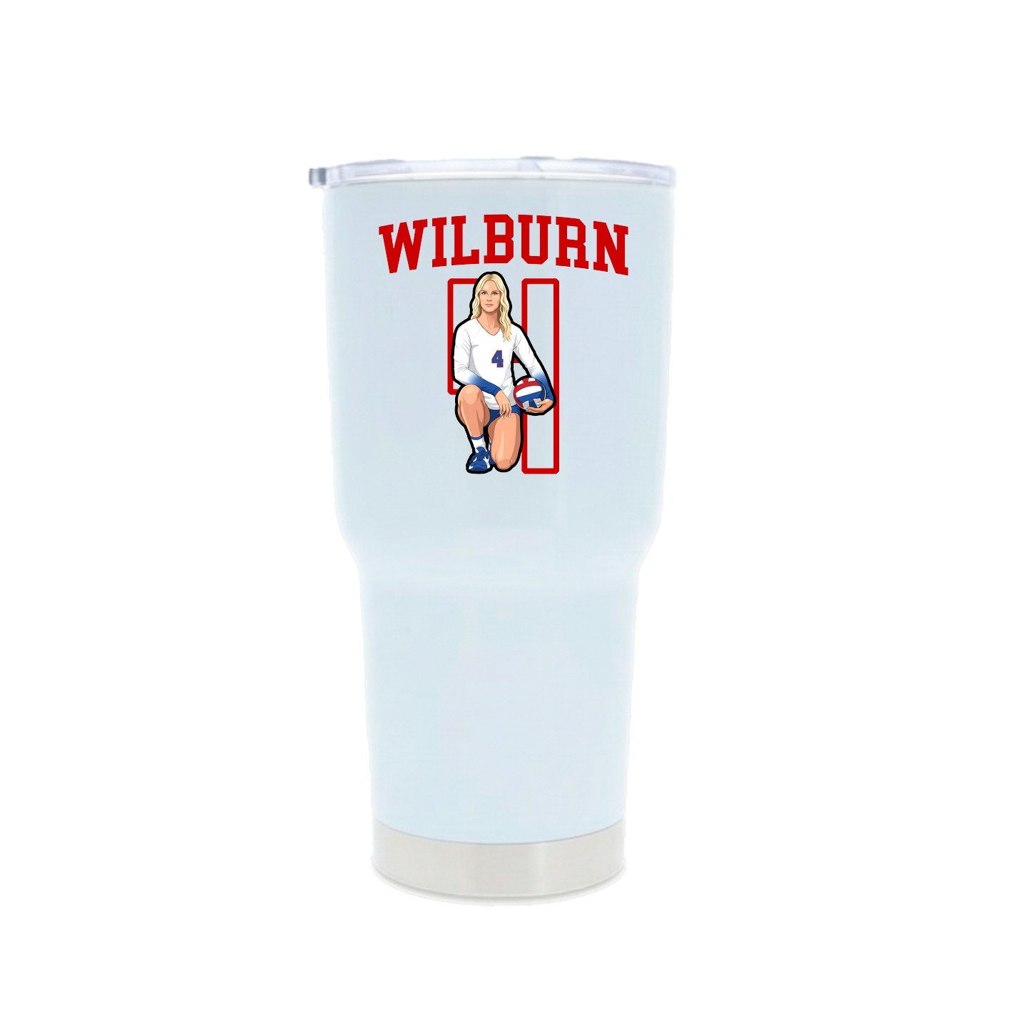 30oz Stainless Steel Tumbler — Shirsey in White