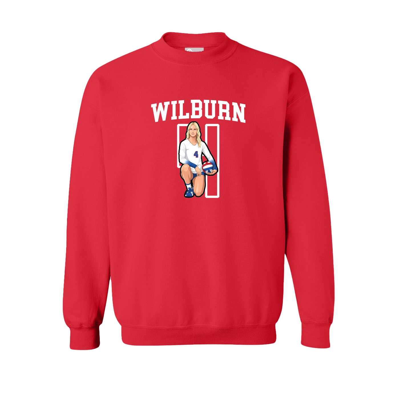Fleece Crew — Shirsey in Red