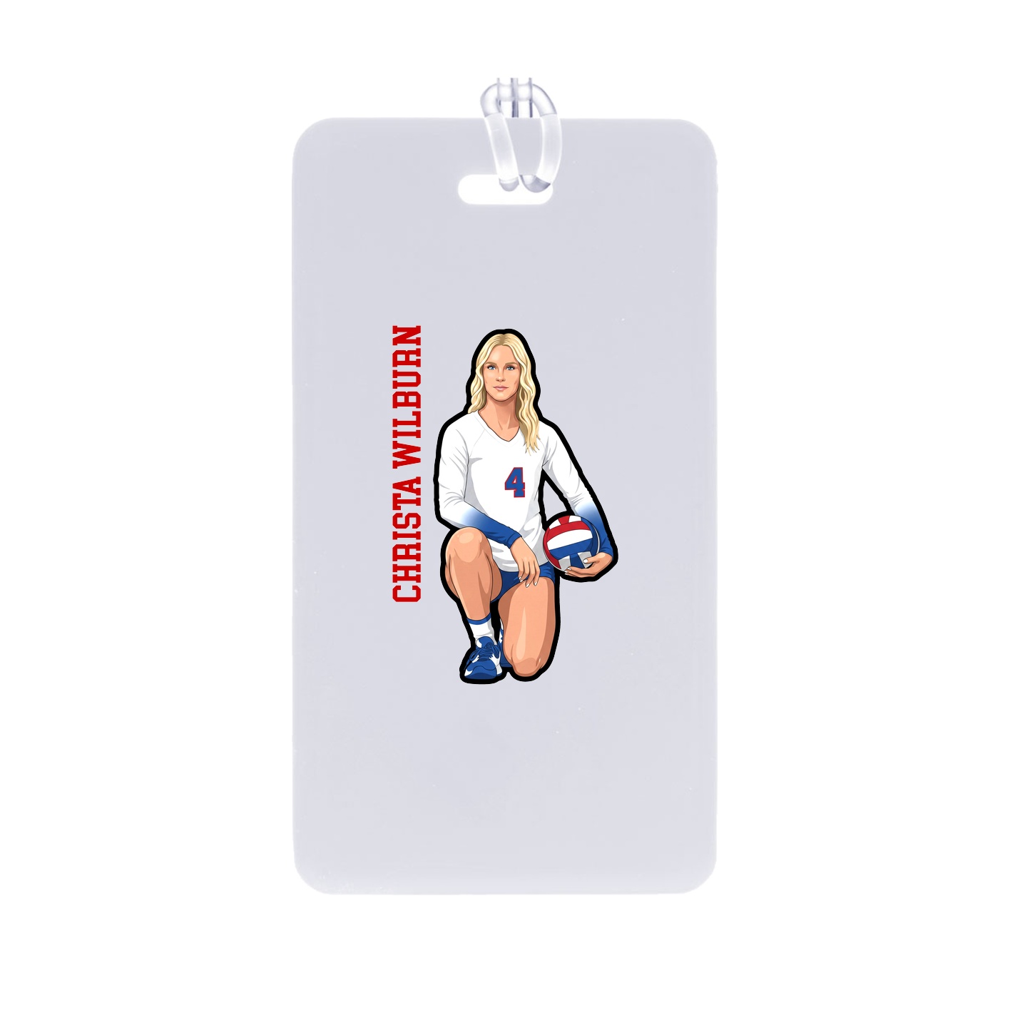 Bag Tag — Name Vertical in Classic