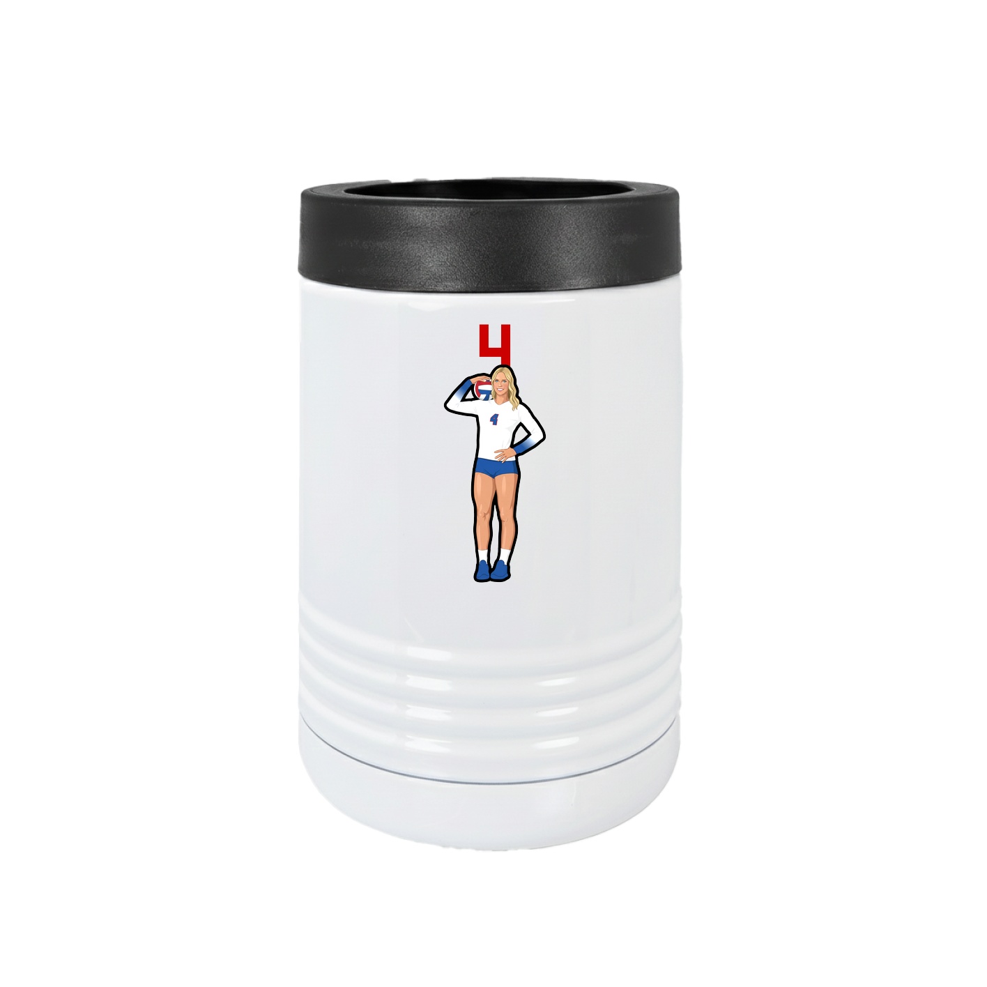 Beverage Holder — Number Top in White
