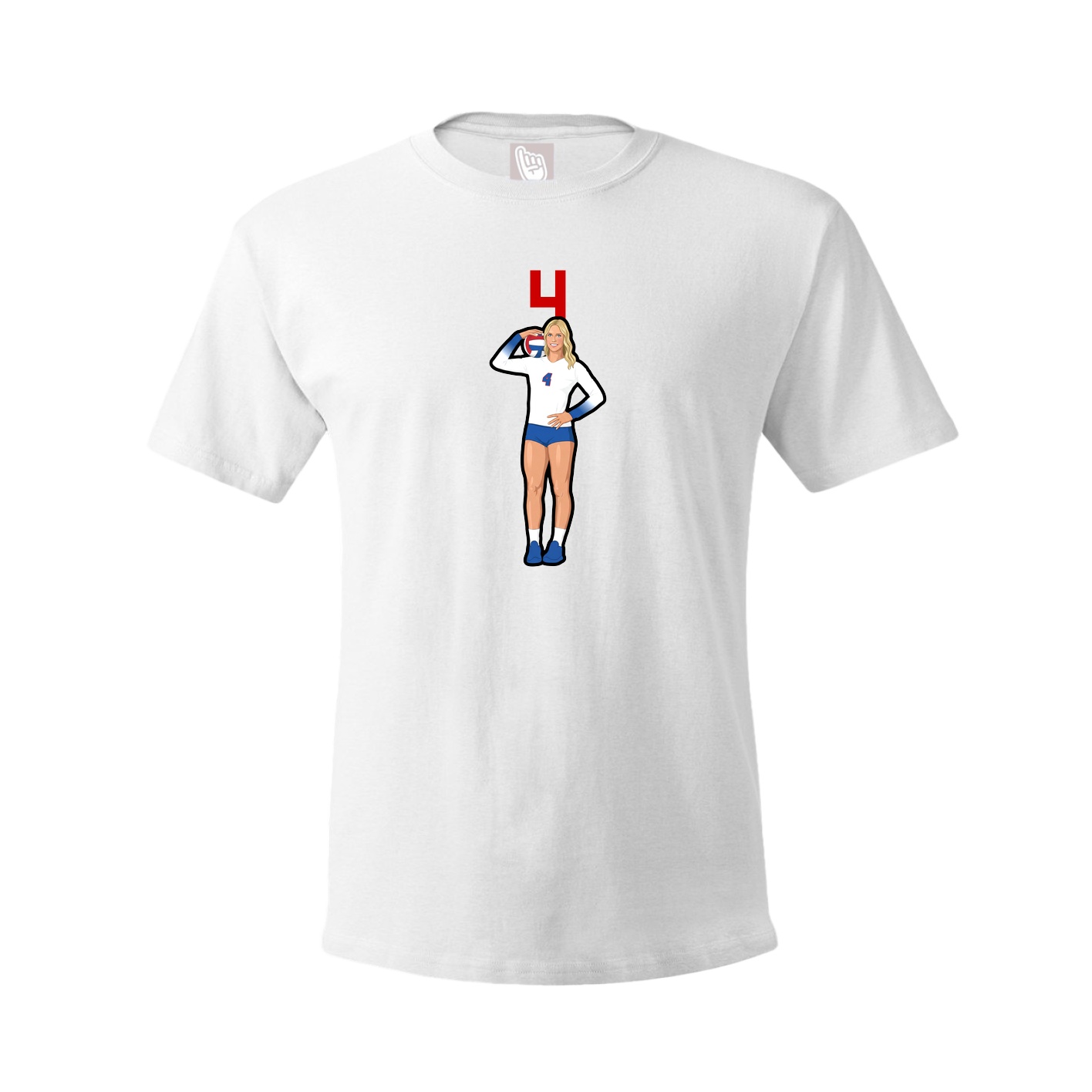 Tee — Number Top in White