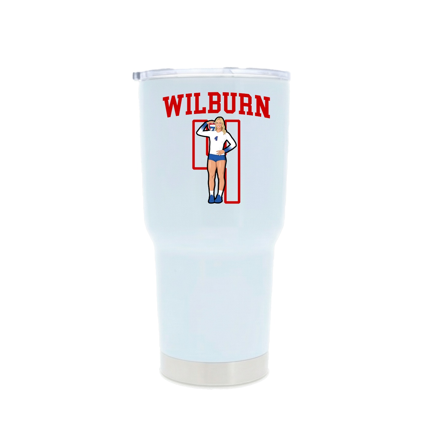 30oz Stainless Steel Tumbler — Shirsey in White