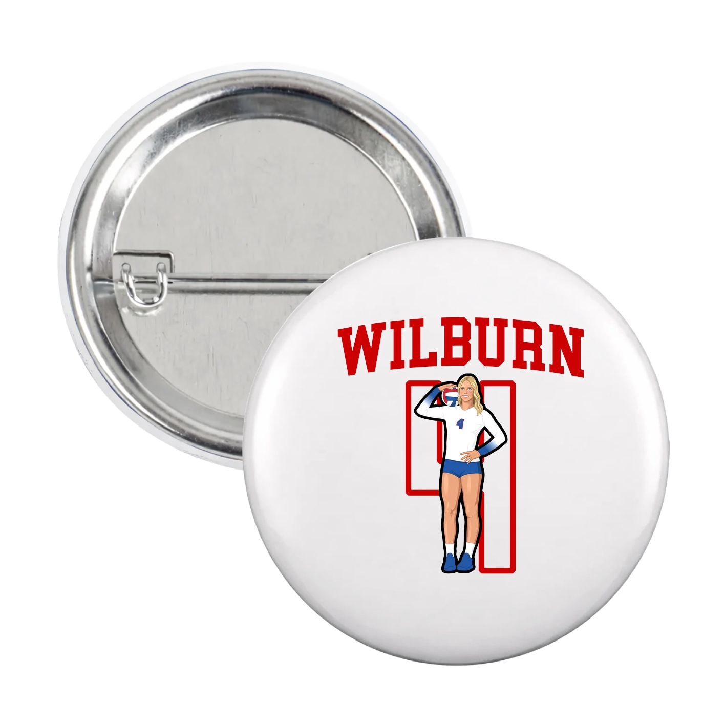 Game Day Button — Shirsey in White