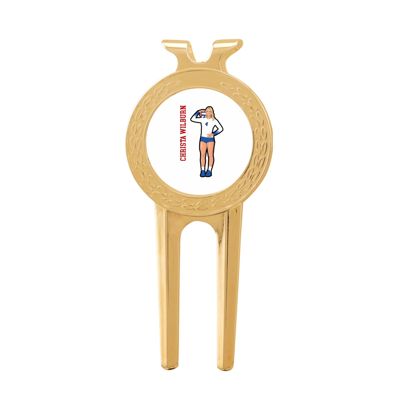 Divot Tool with Ball Marker — Name Vertical in Classic