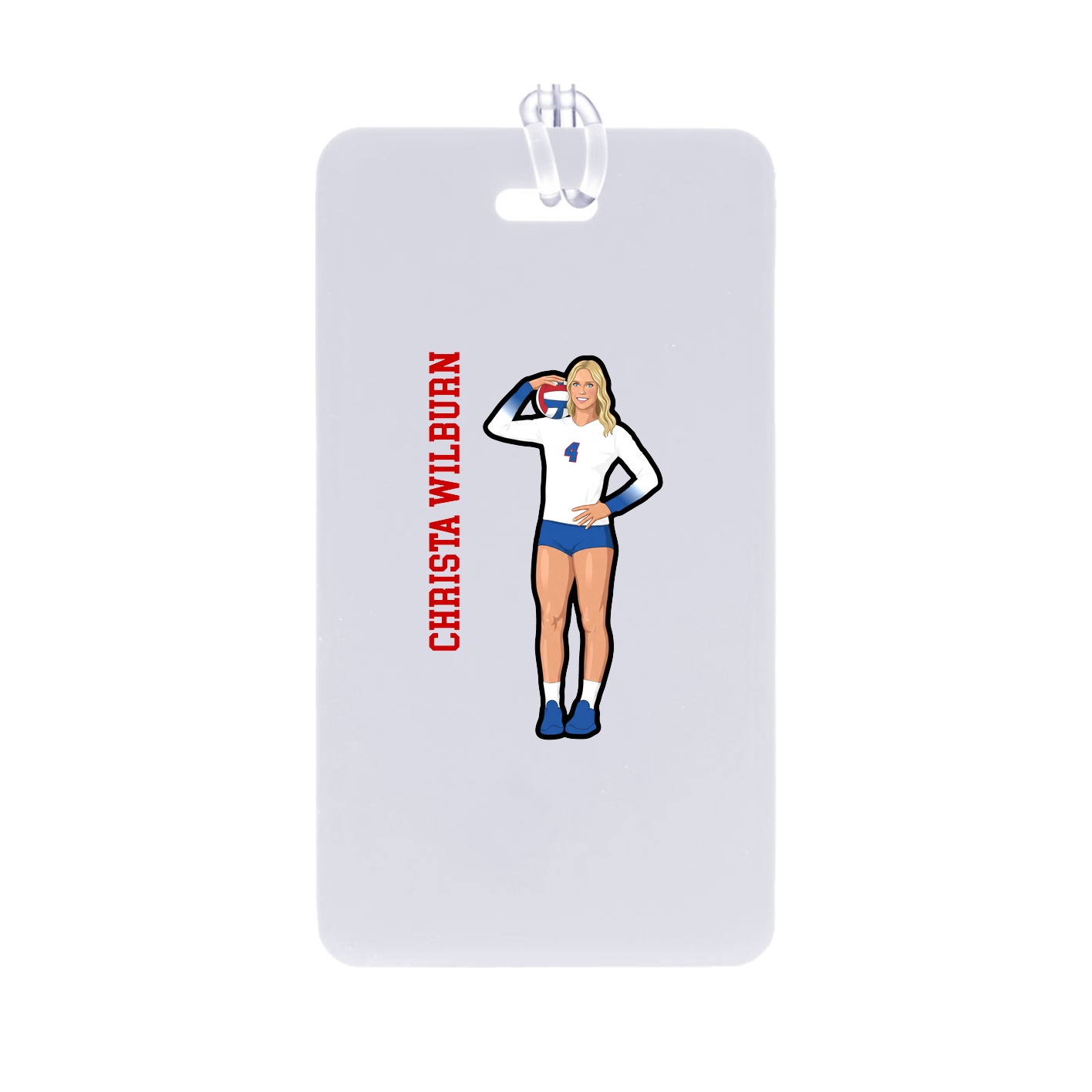 Bag Tag — Name Vertical in Classic