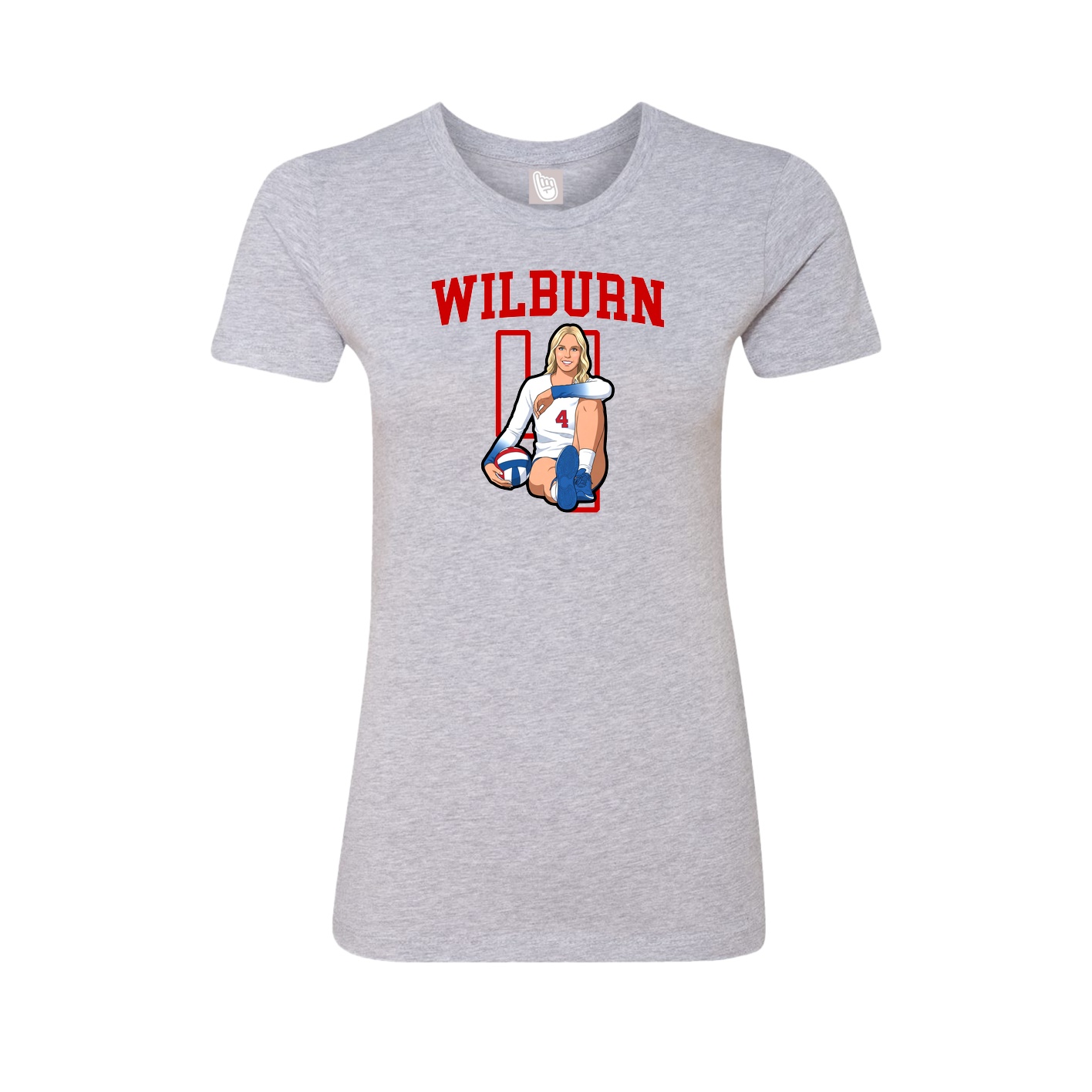 Fitted Women's Tee — Shirsey in Grey
