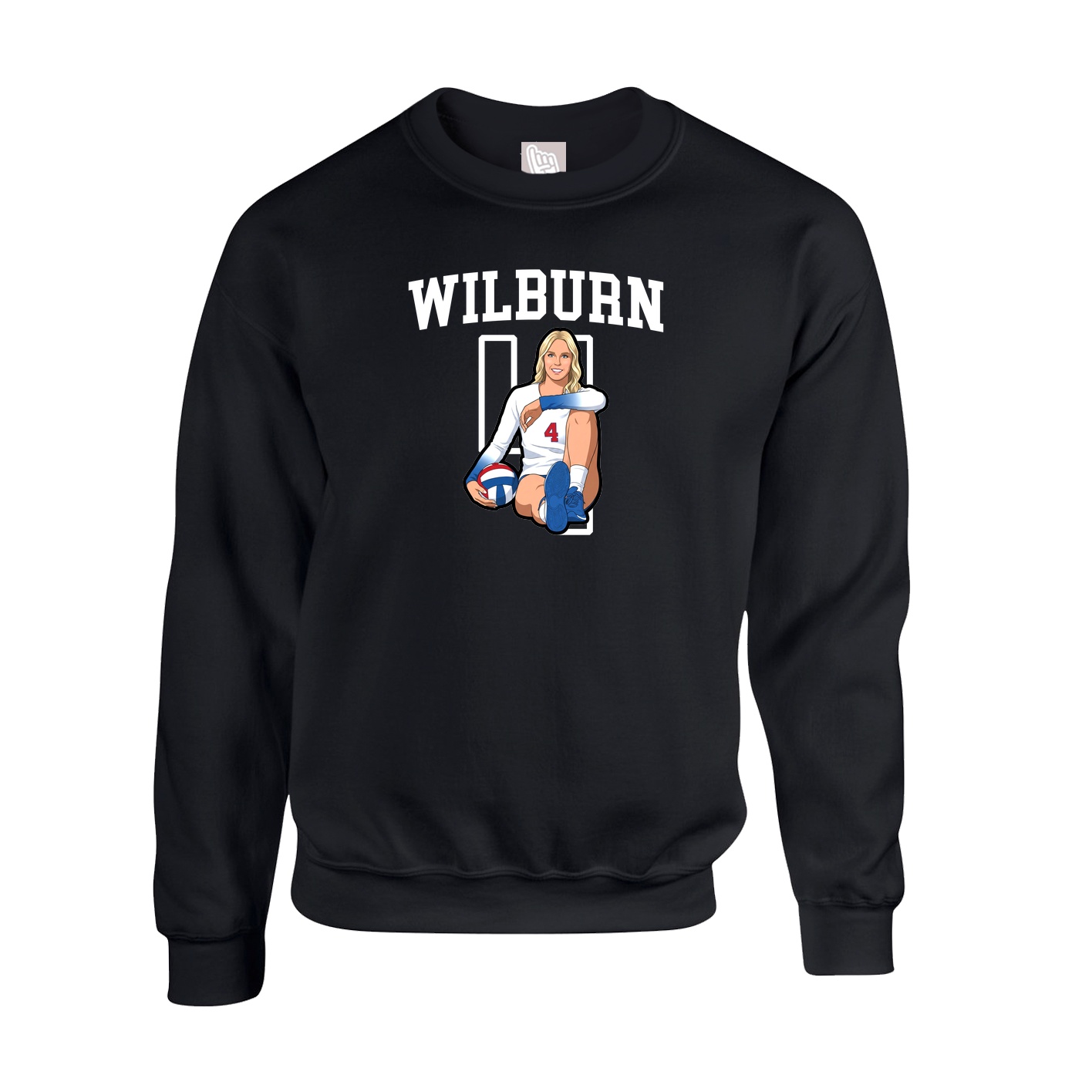 Fleece Crew — Shirsey in Black