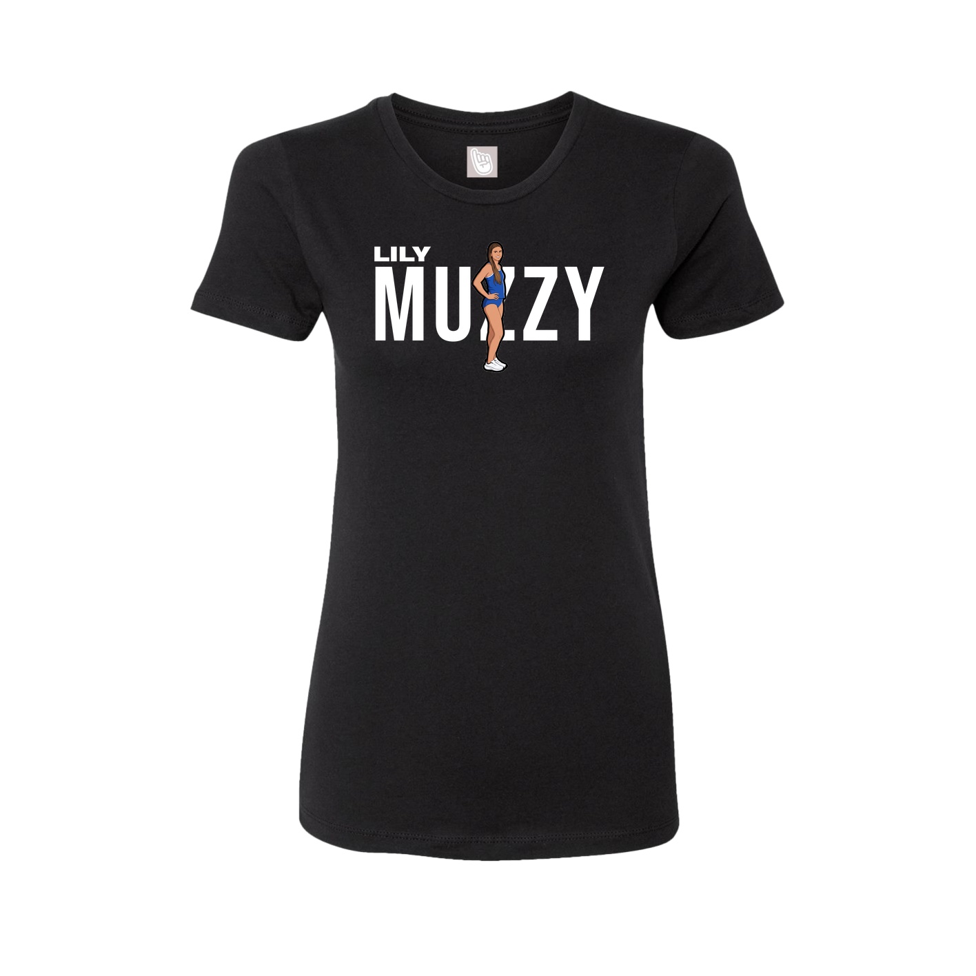 Womens Tee — Player Name in Black
