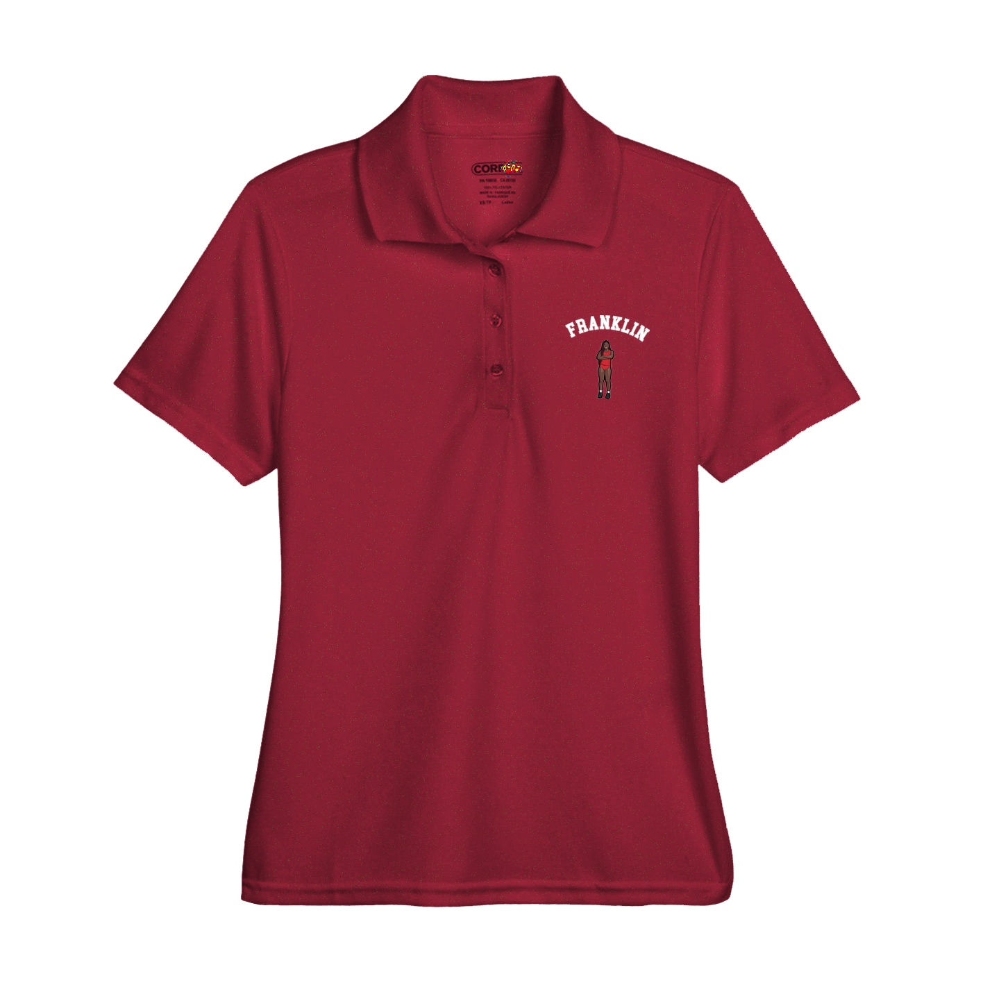 Womens Performance Polo — Shirsey Arch in Red