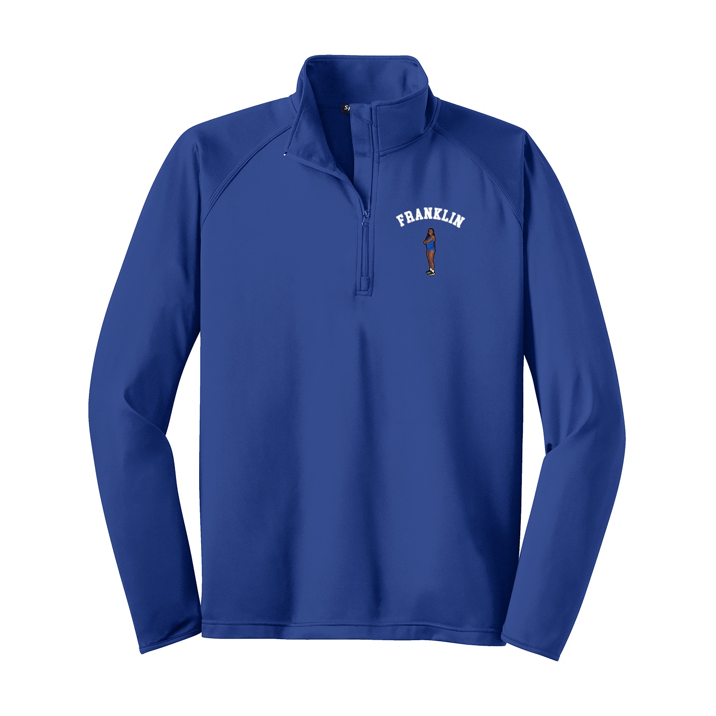 Q-Zip Pullover — Shirsey Arch in Royal