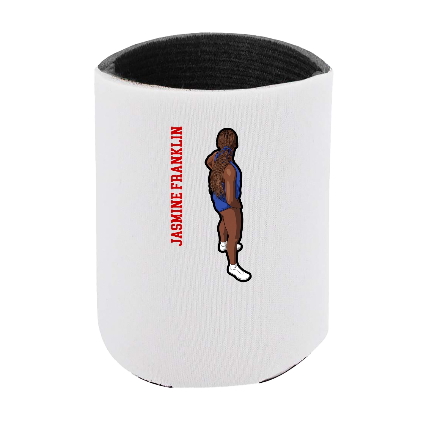 Can Holder — Name Vertical in White