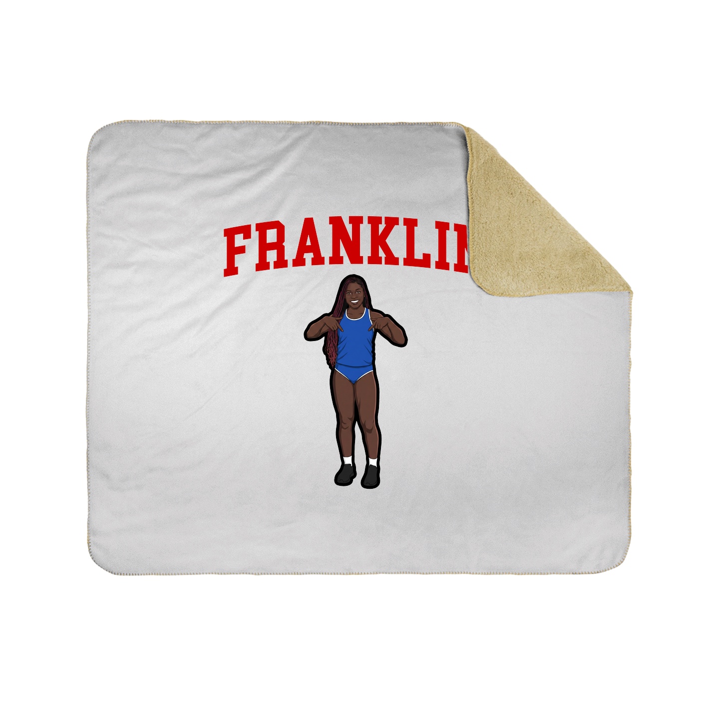Throw Blanket — Shirsey in White