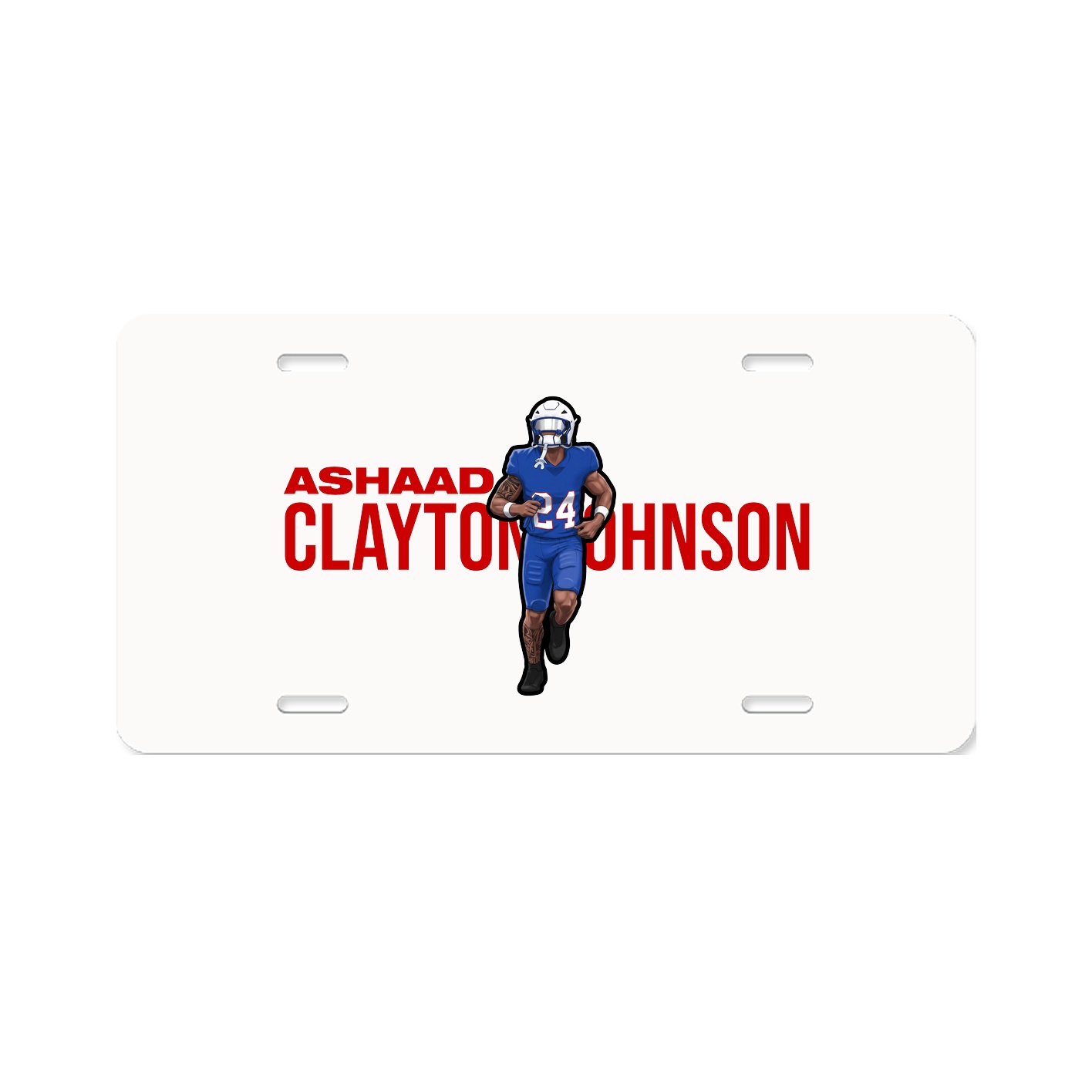 License Plate — Player Name in Classic