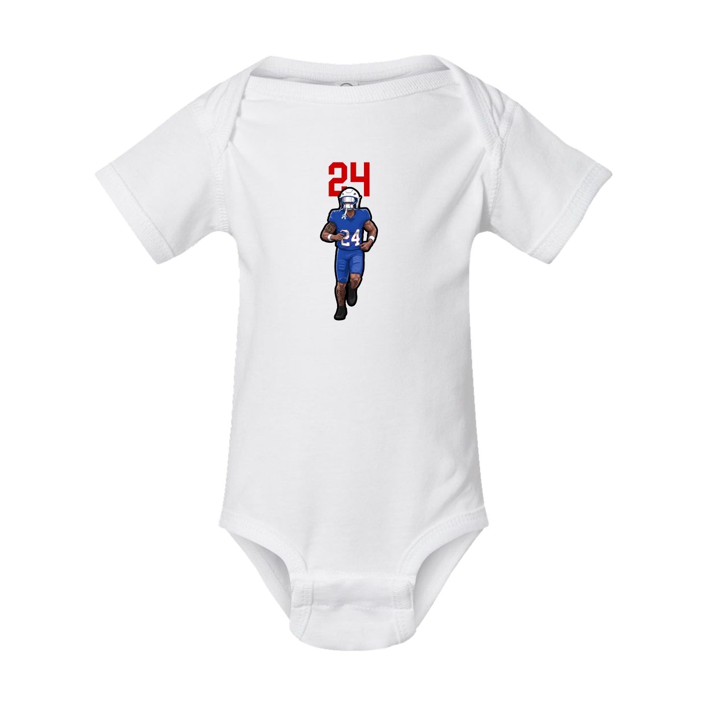 Baby Onesie — Number Top in White