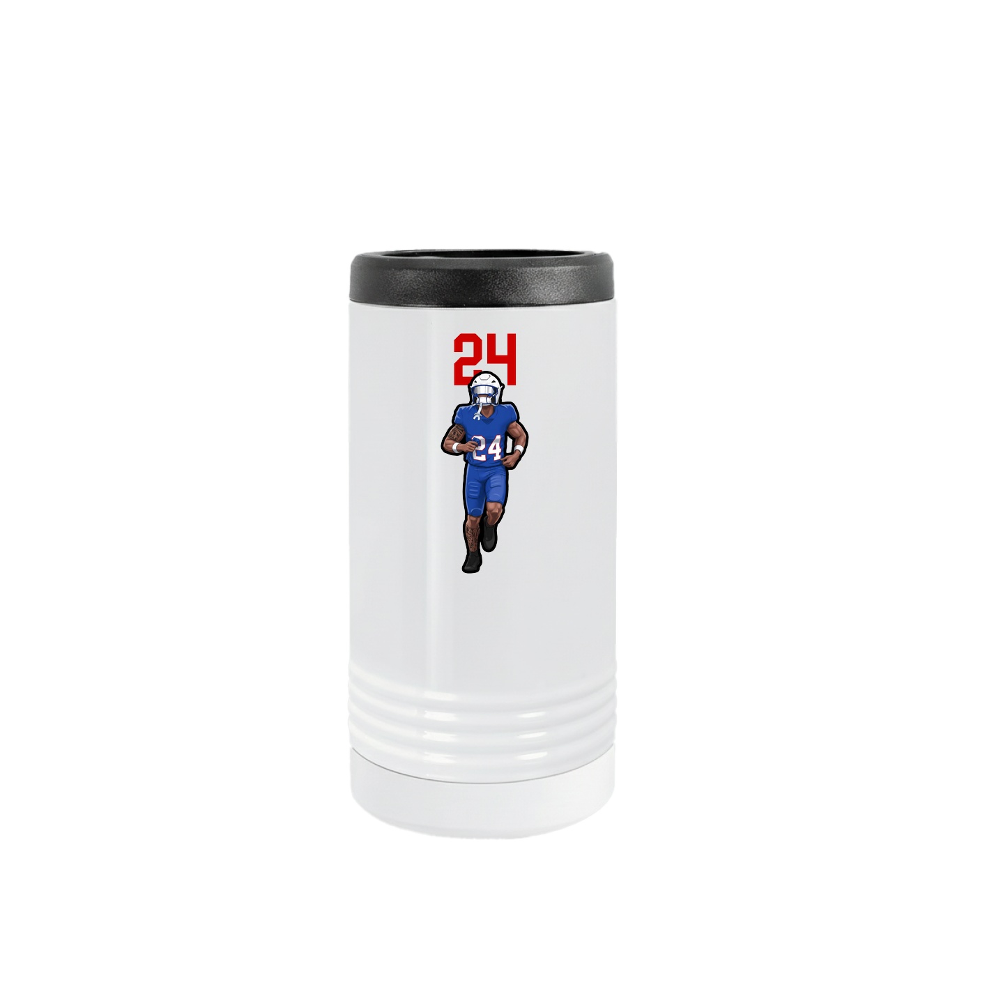 Slim Beverage Holder — Number Top in White