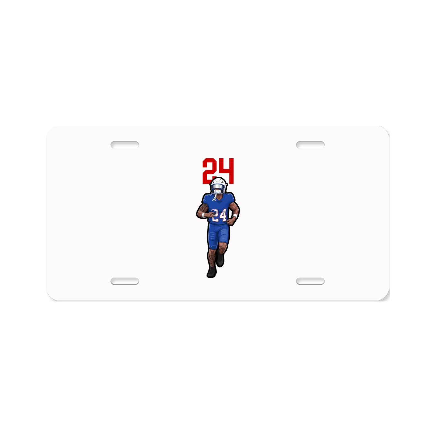 License Plate — Number Top in Classic