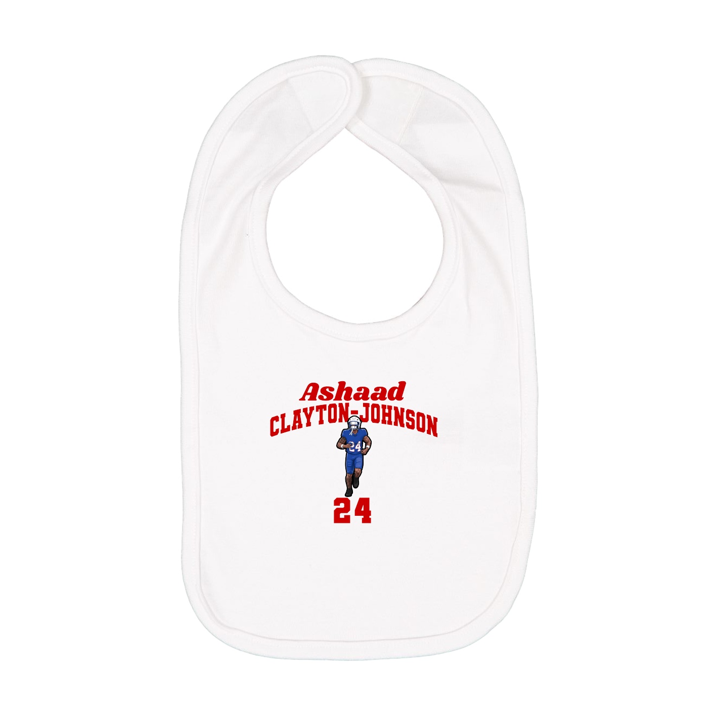 Infant Bib — Signature Arch in White