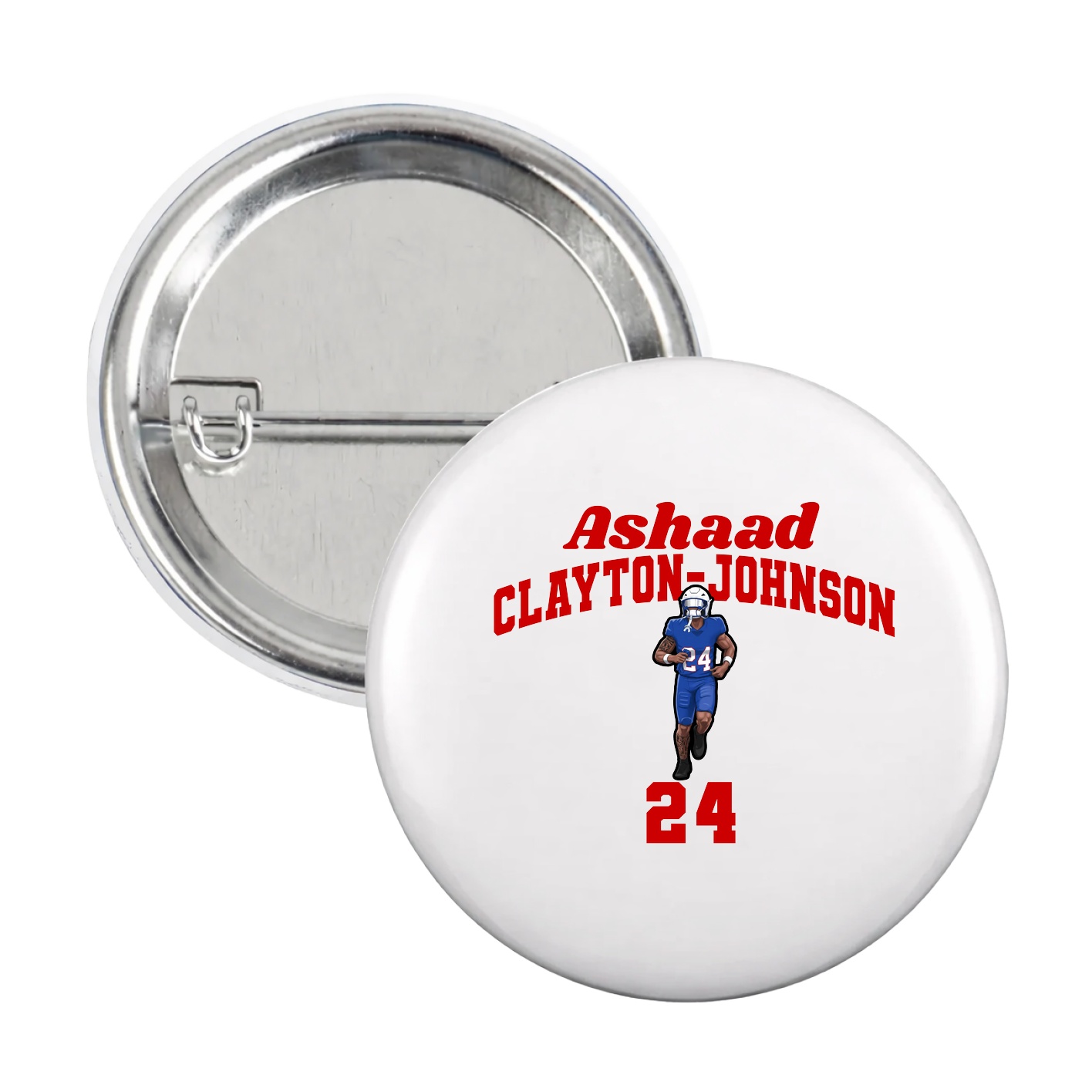 Game Day Button — Signature Arch in White