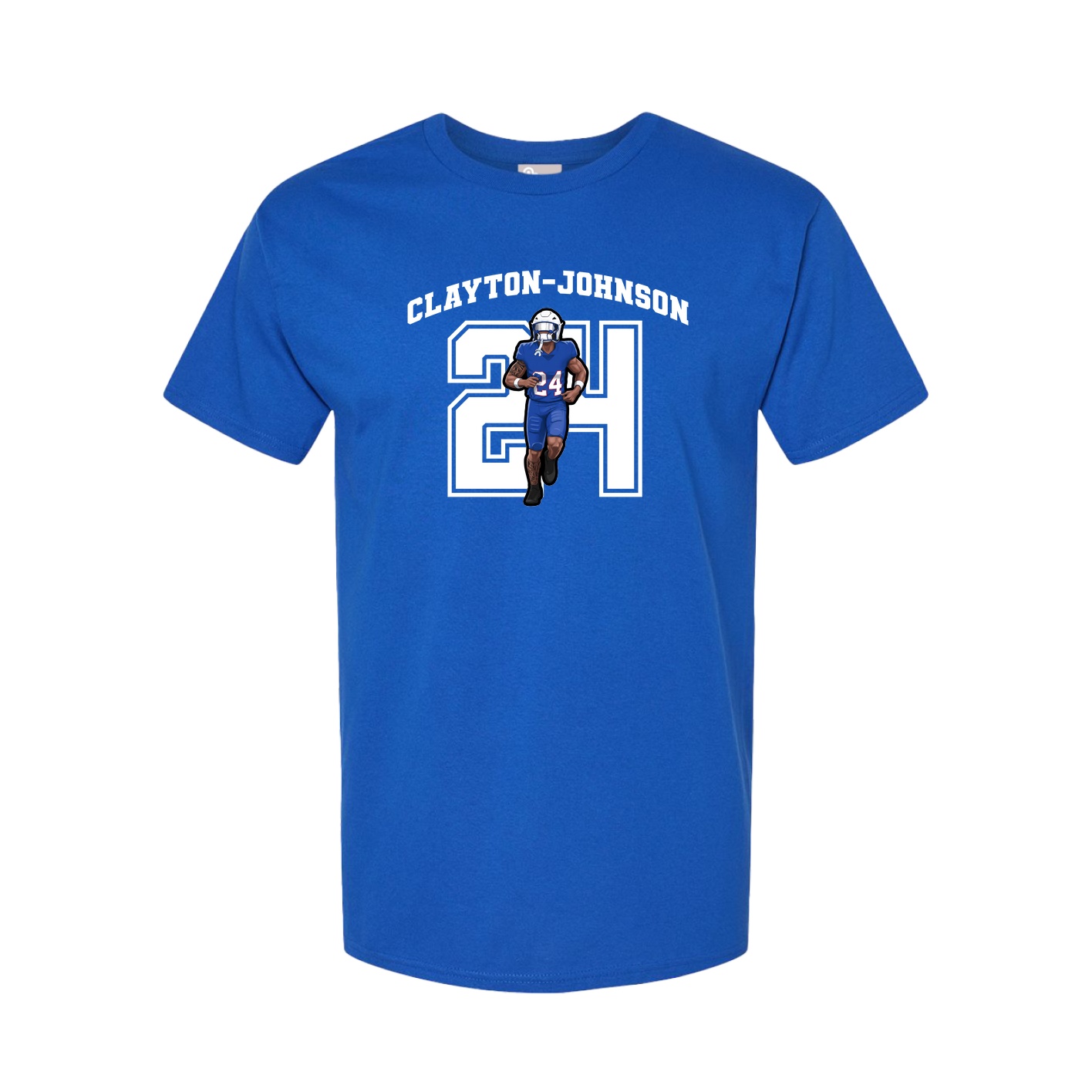 Youth Tee — Number in Royal