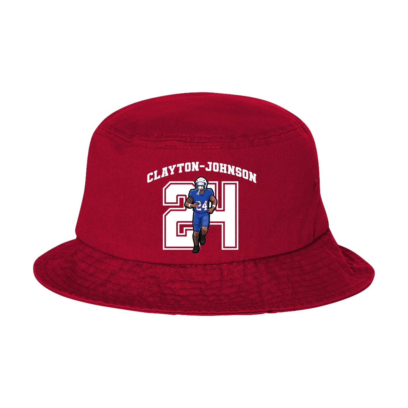 Bucket Cap — Number in Red