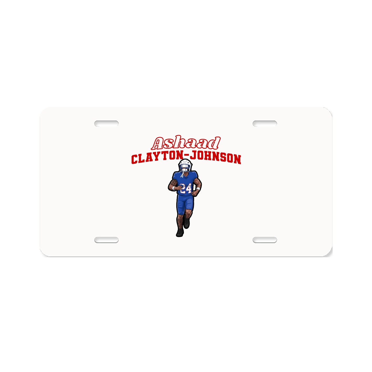License Plate — Name Arch in Classic