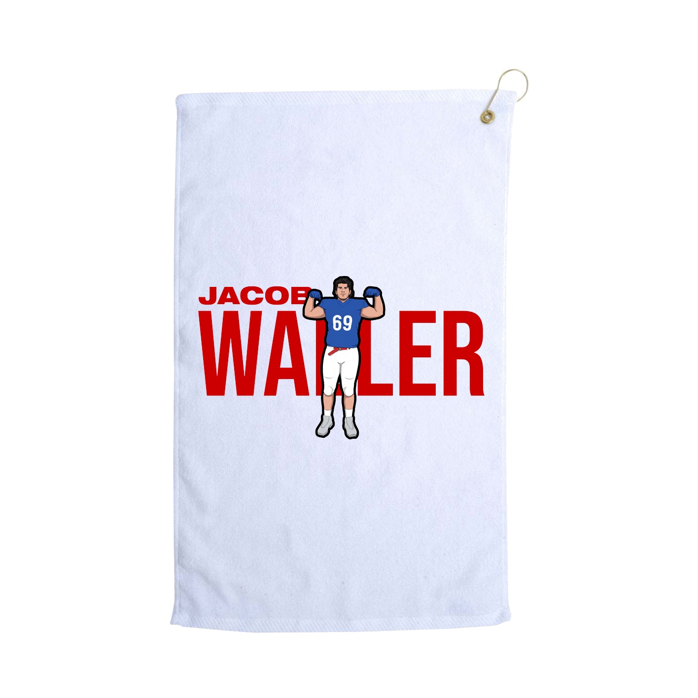 Golf Towel — Player Name in White