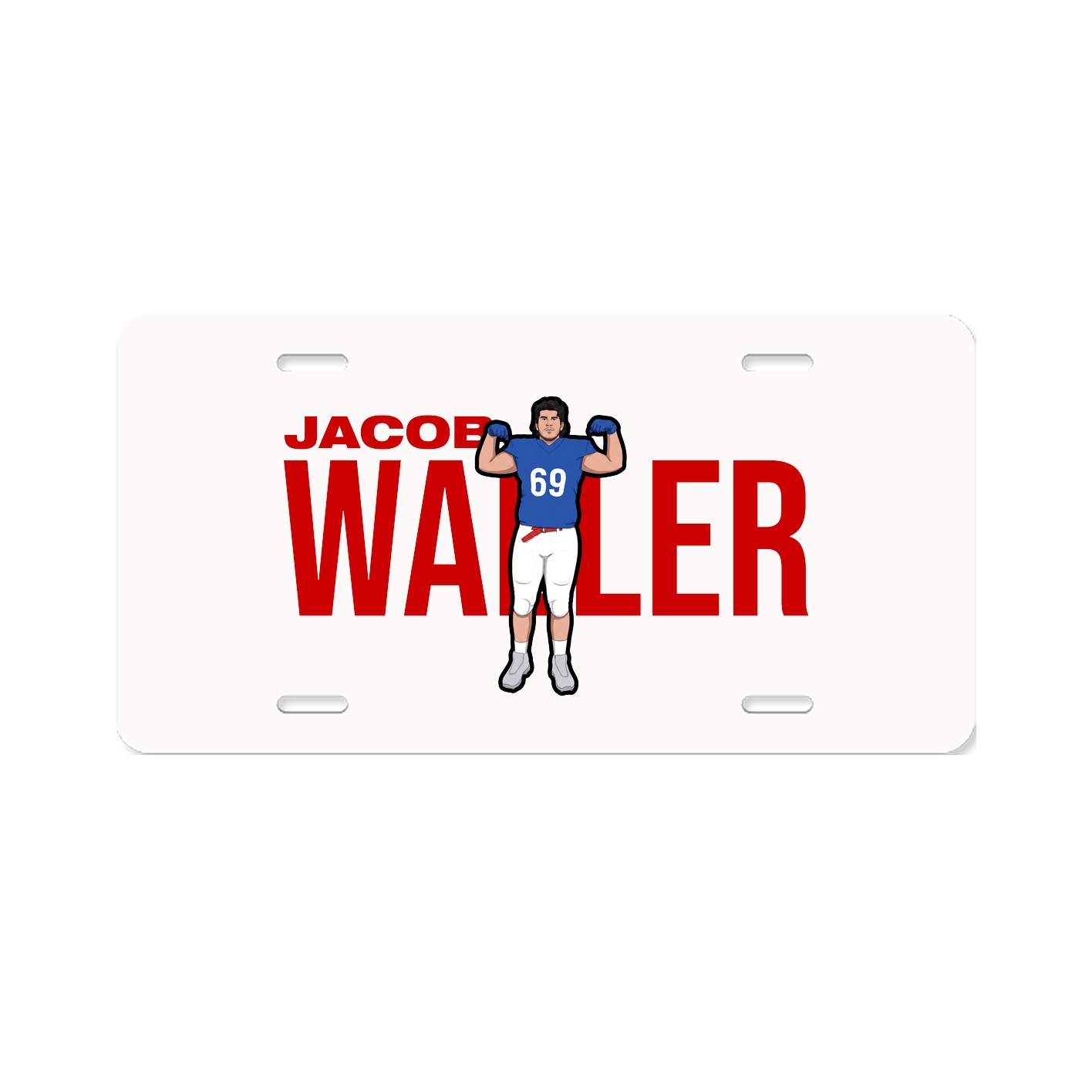 License Plate — Player Name in Classic