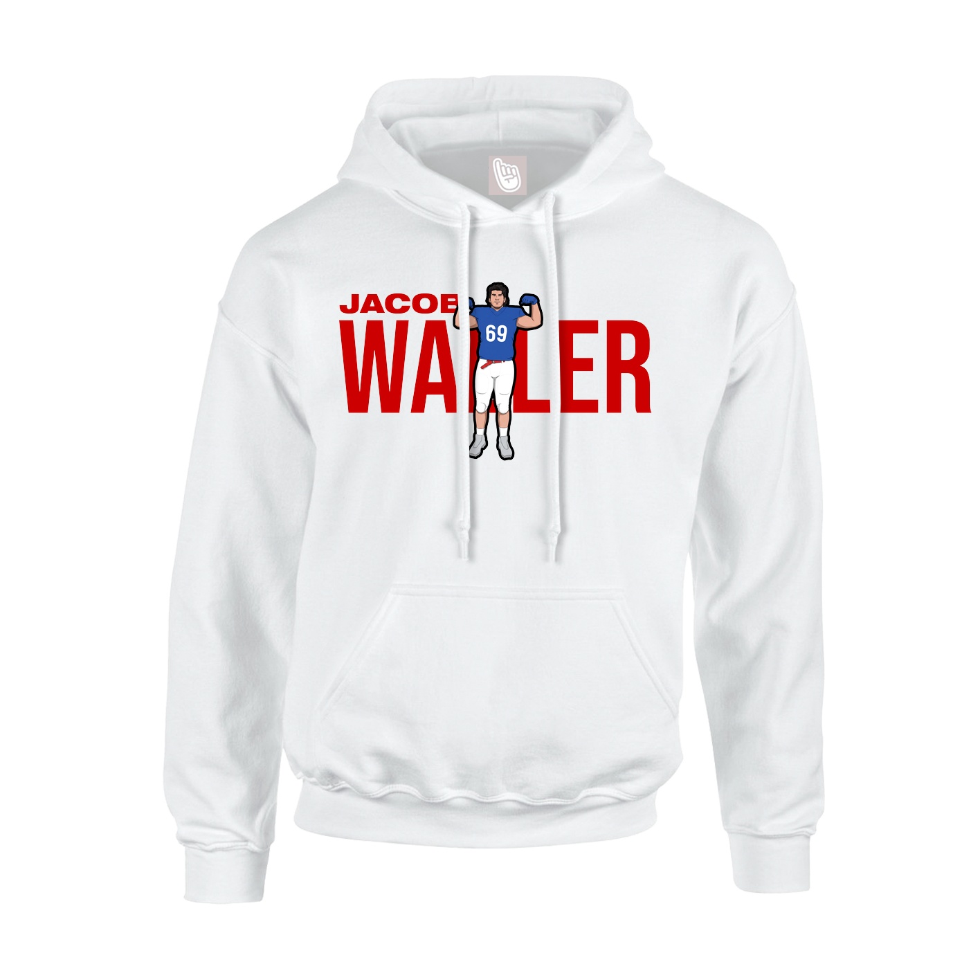 Hoodie — Player Name in White