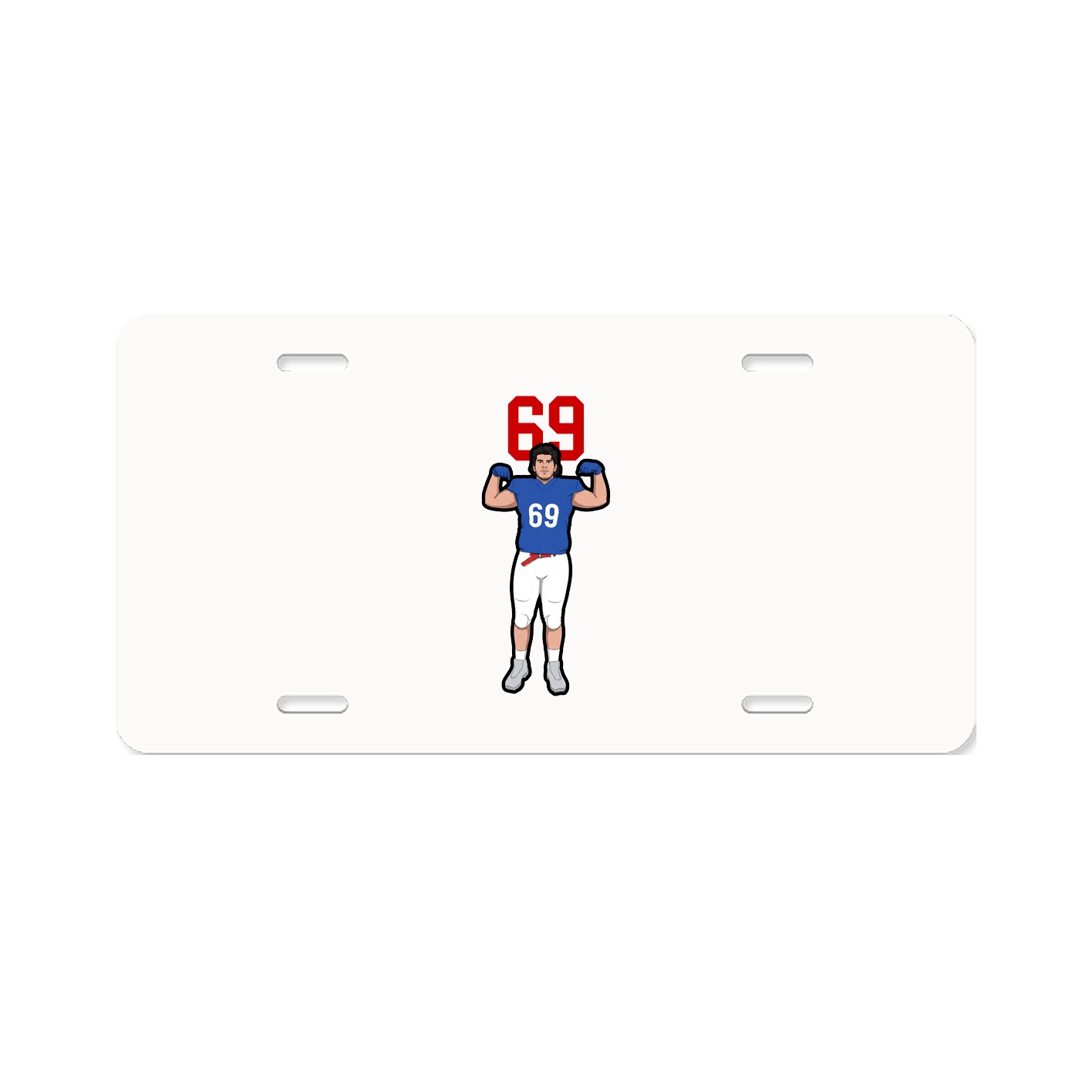 License Plate — Number Top in Classic