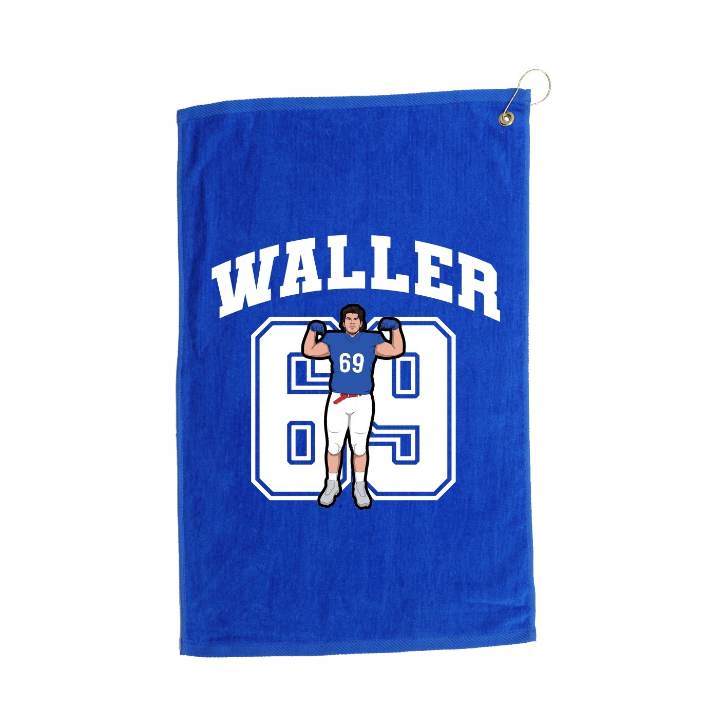 Golf Towel — Number in Royal