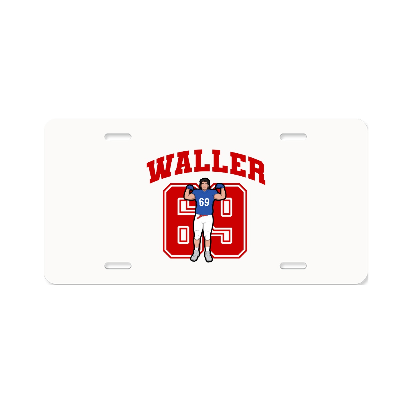 License Plate — Number in Classic