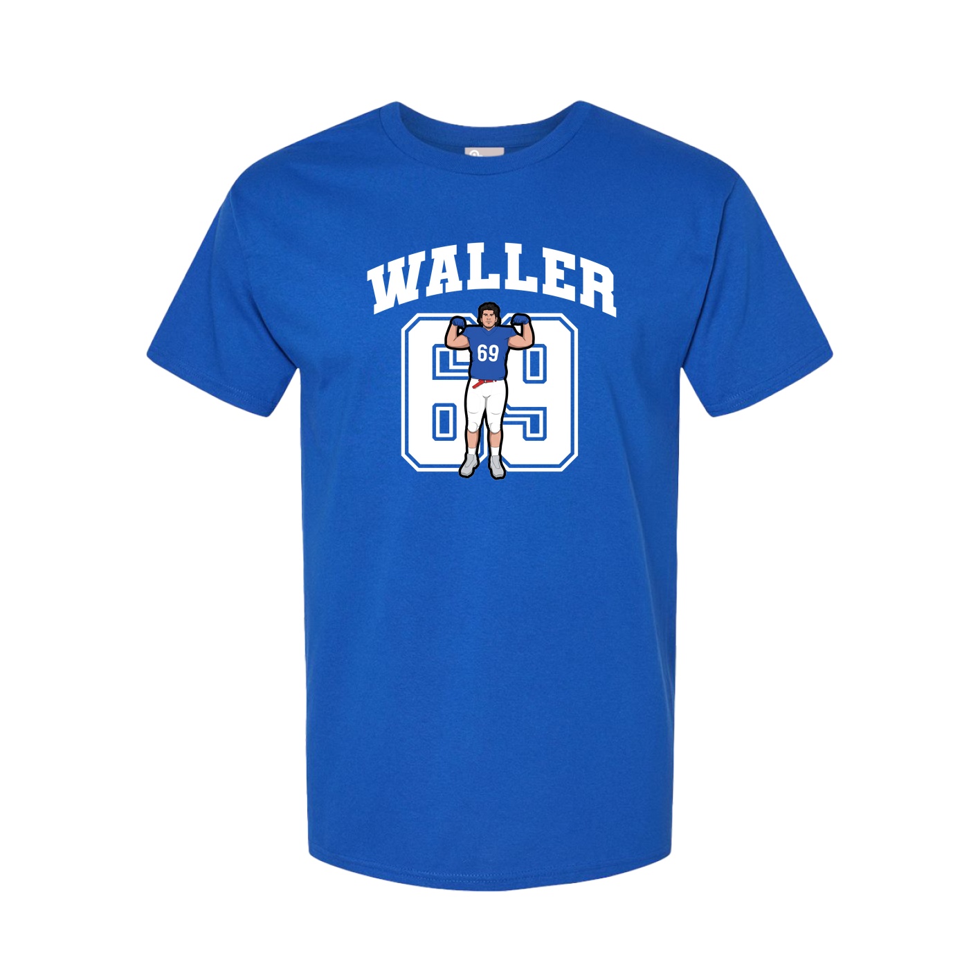 Youth Tee — Number in Royal