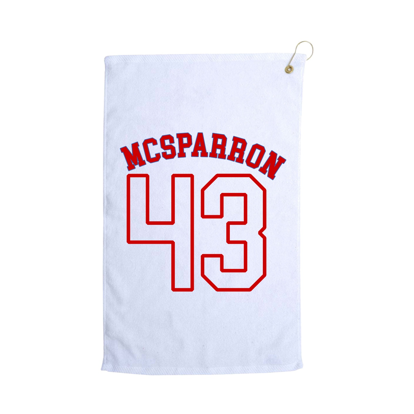 Golf Towel — Shirsey Arch in White