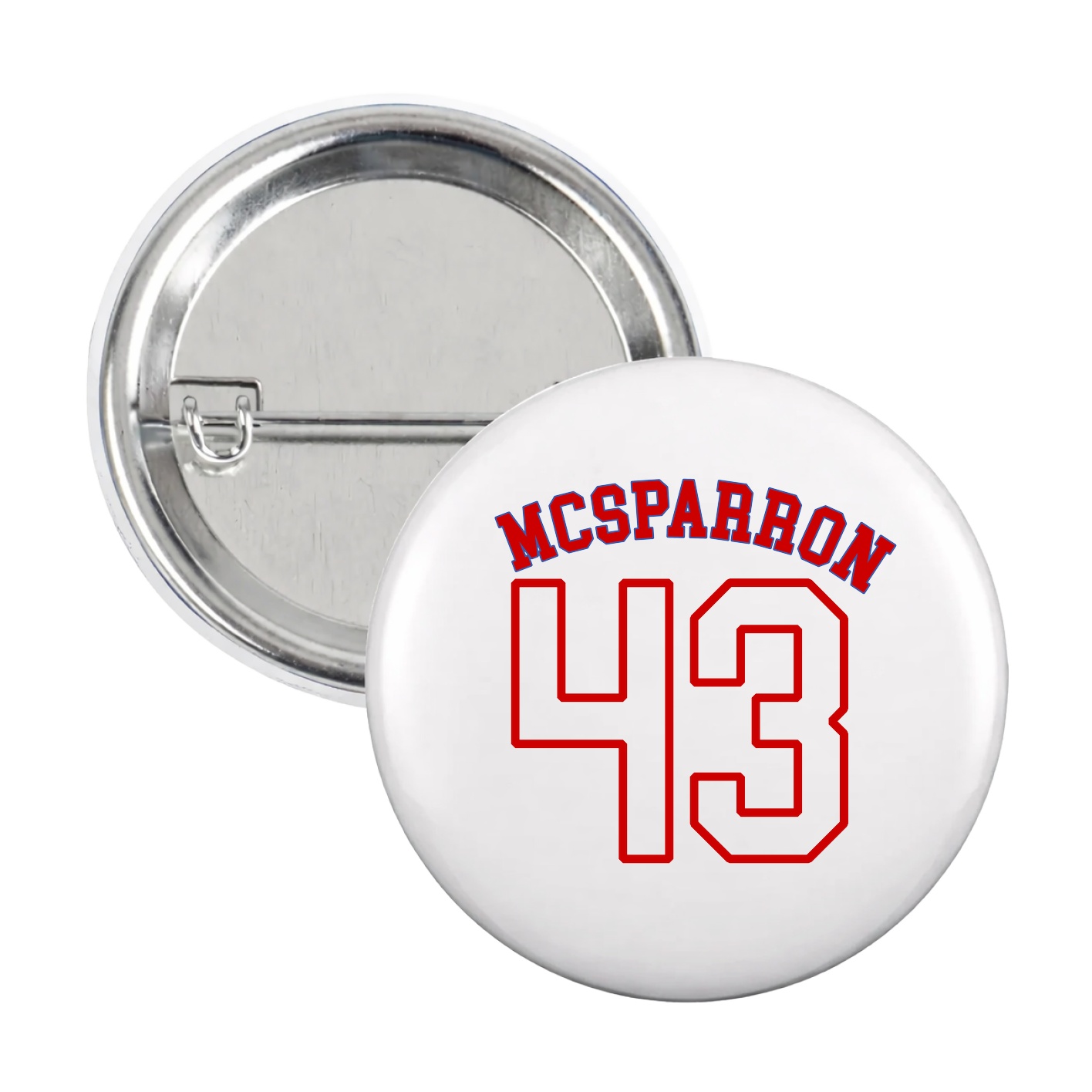 Game Day Button — Shirsey Arch in White