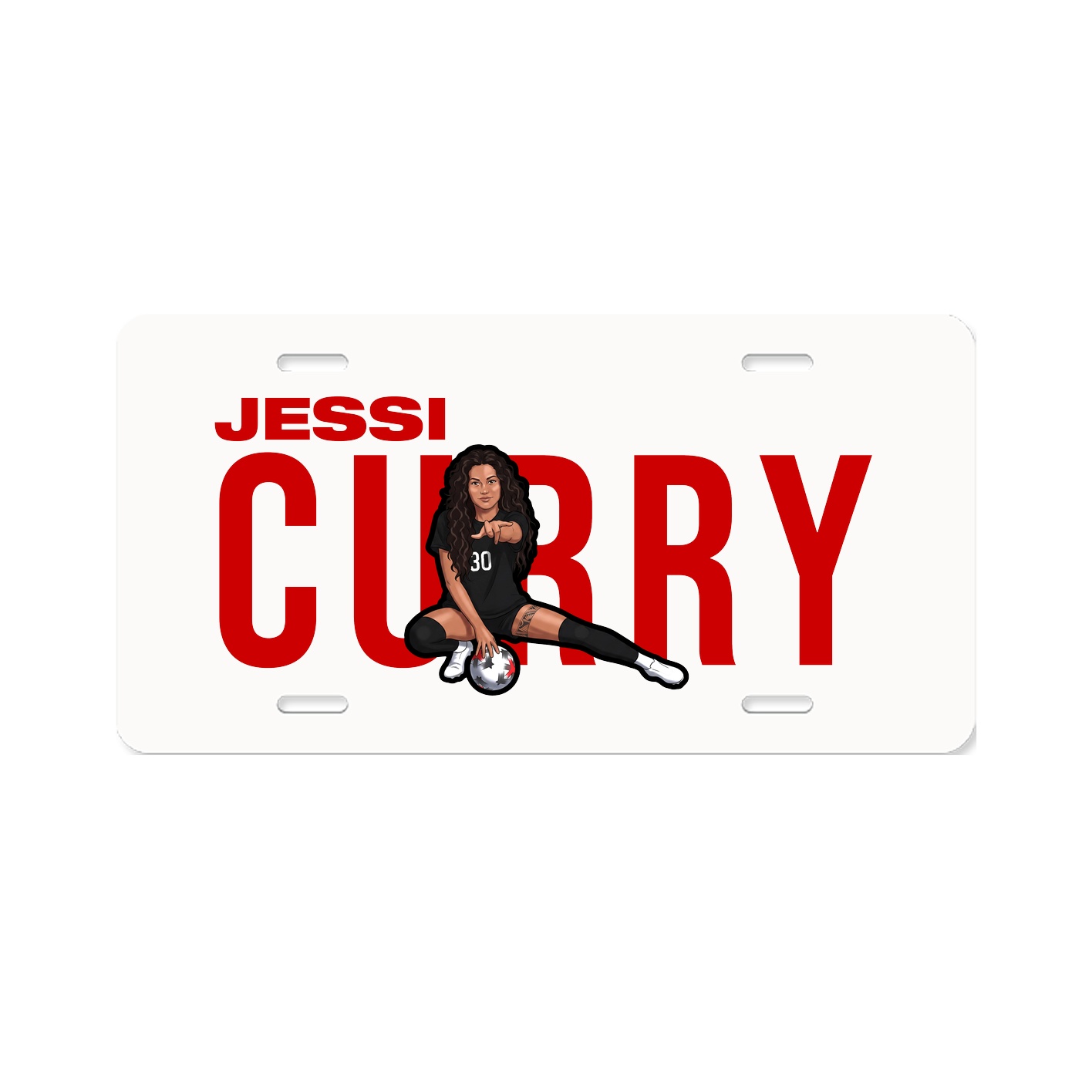 License Plate — Player Name in Classic