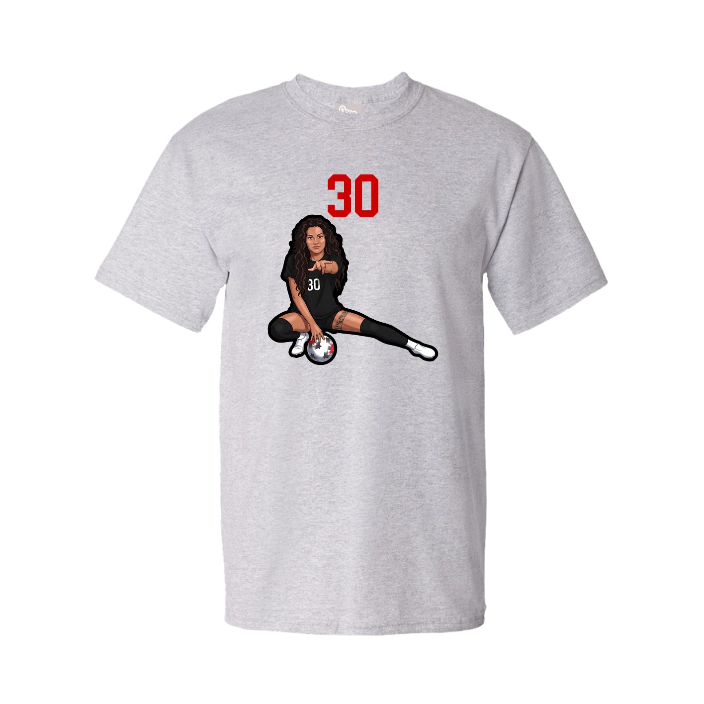 Tee — Number Top in Grey