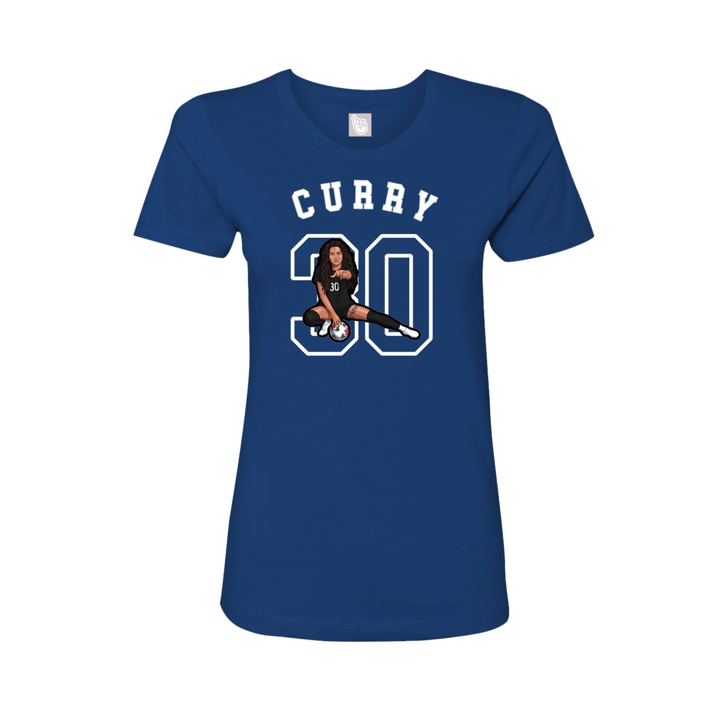 Fitted Women's Tee — Shirsey Arch in Royal