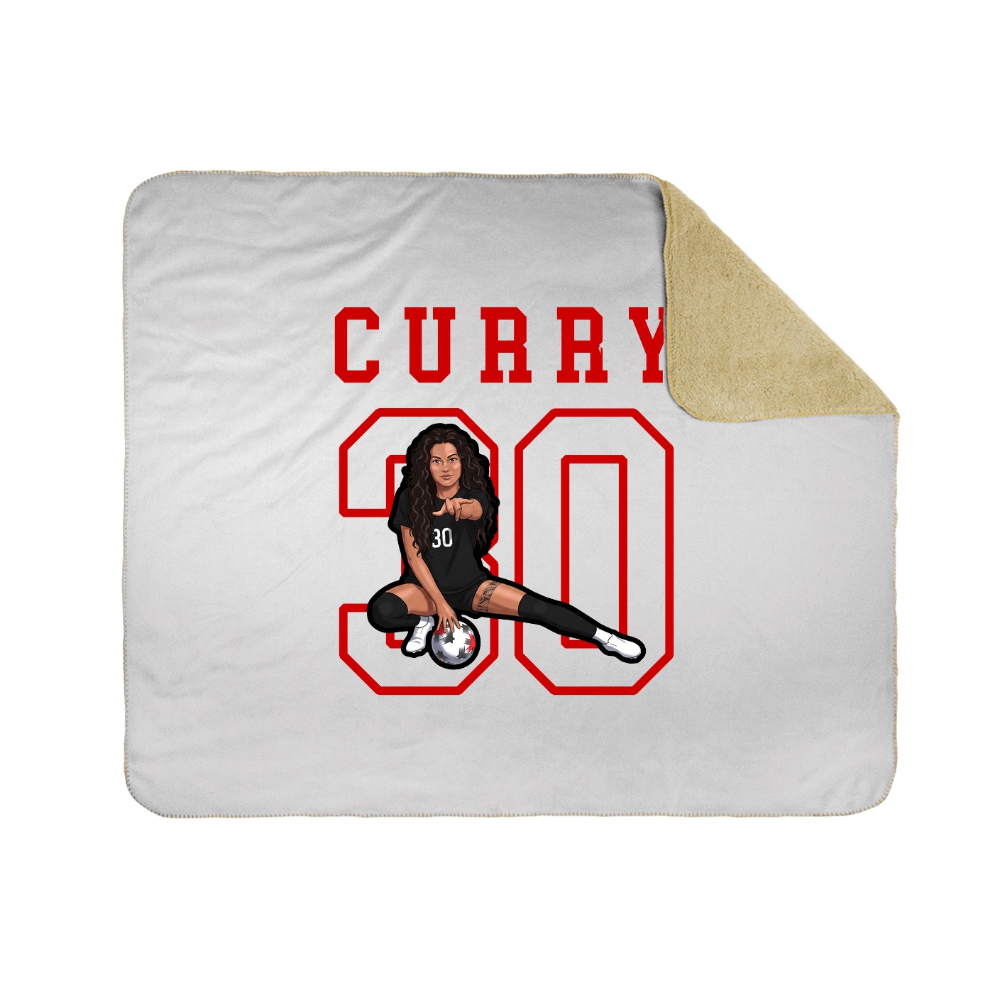 Throw Blanket — Shirsey in White