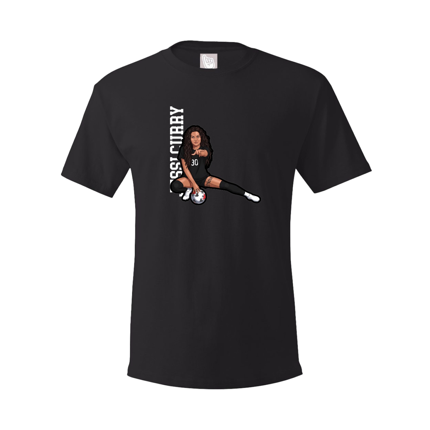 Youth Tee — Name Vertical in Black