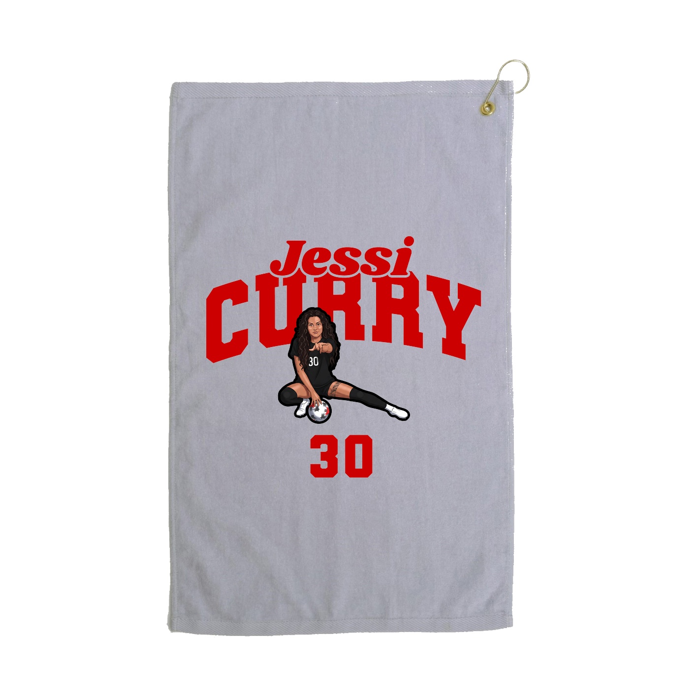 Golf Towel — Signature Arch in Grey