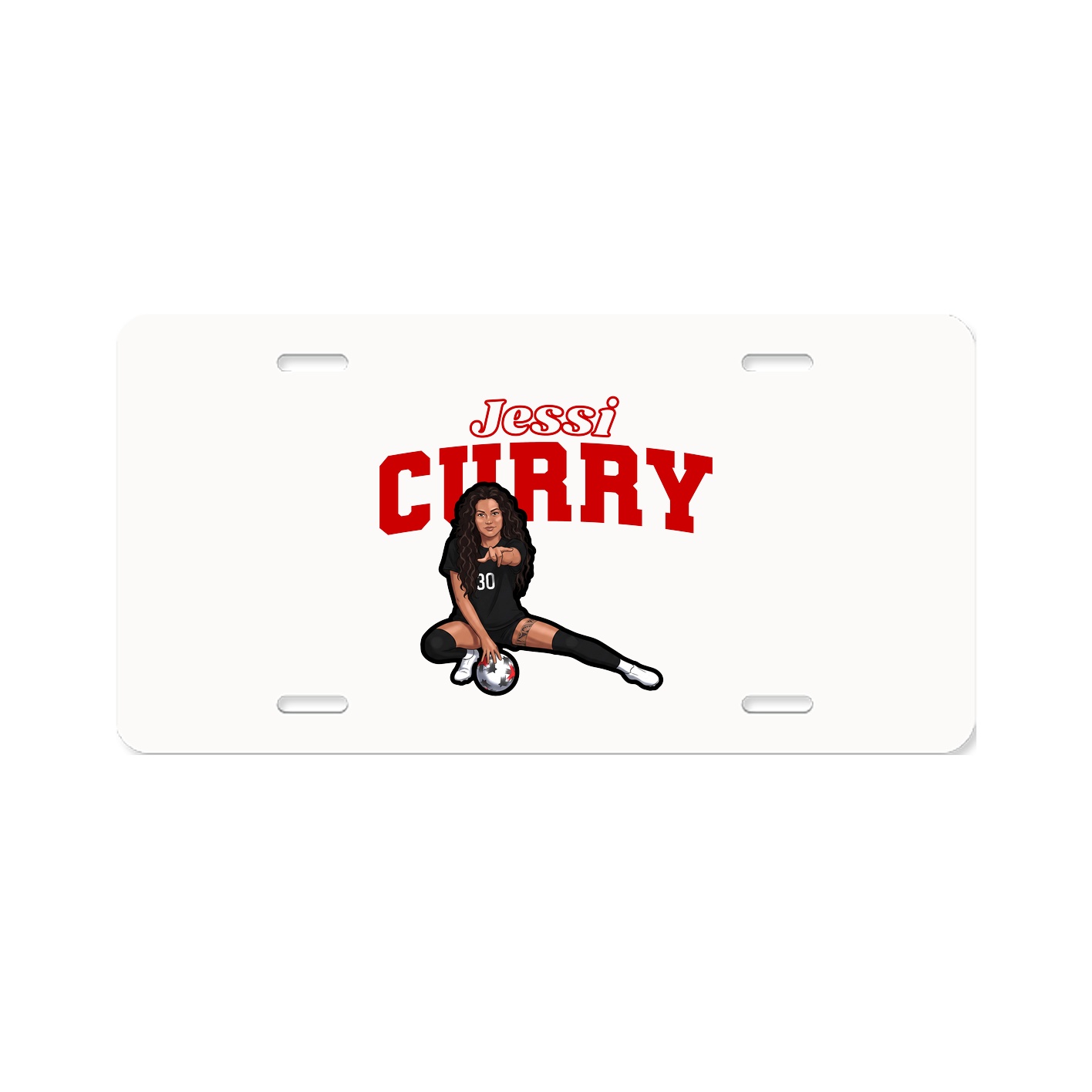 License Plate — Name Arch in Classic