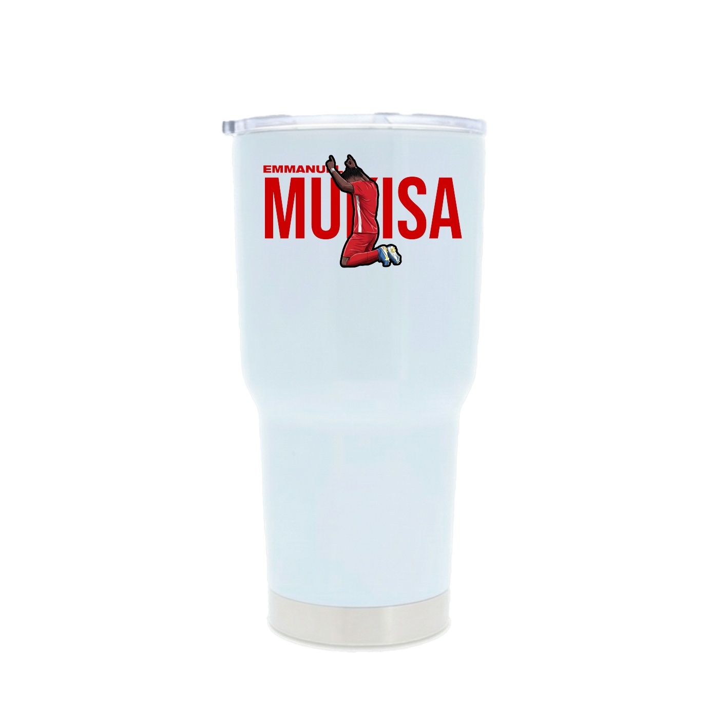 30oz Stainless Steel Tumbler — Player Name in White