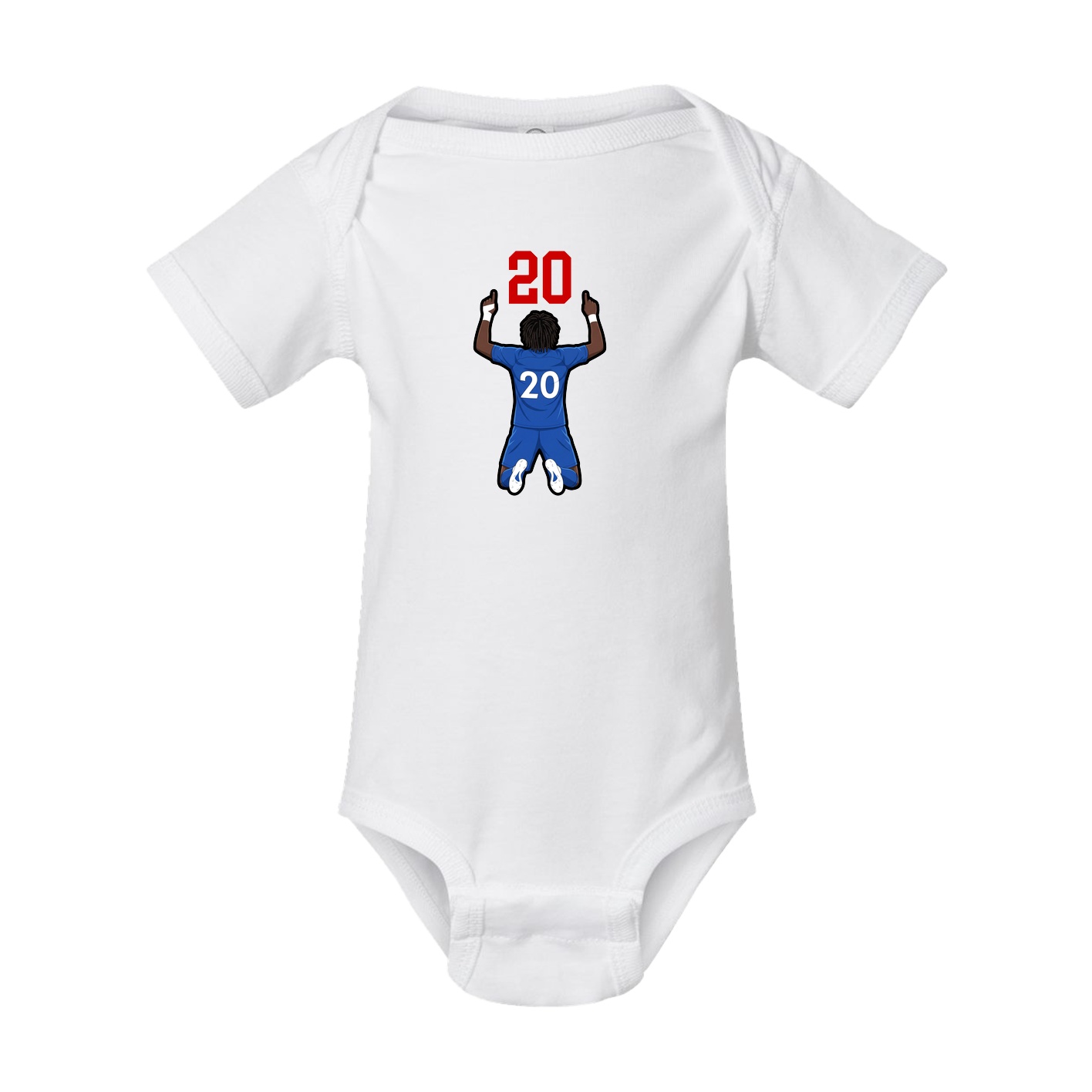 Baby Onesie — Number Top in White