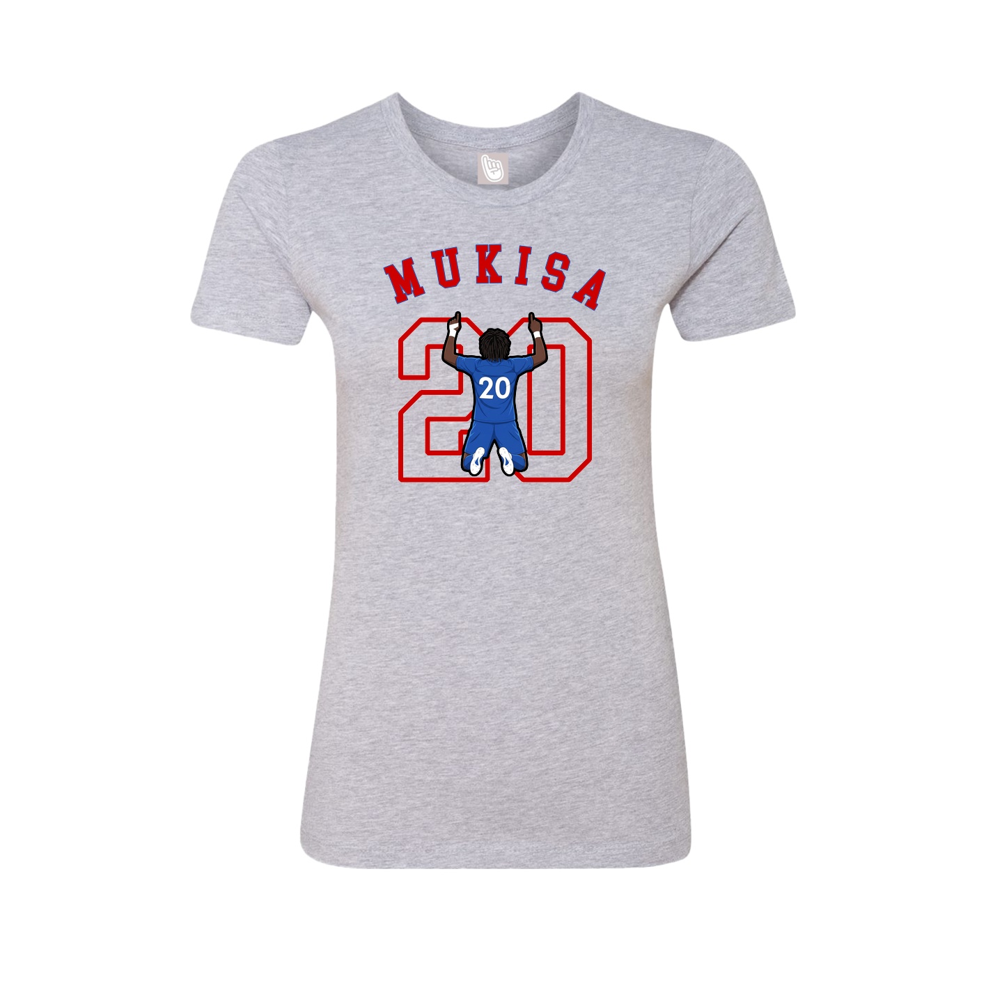 Fitted Women's Tee — Shirsey Arch in Grey