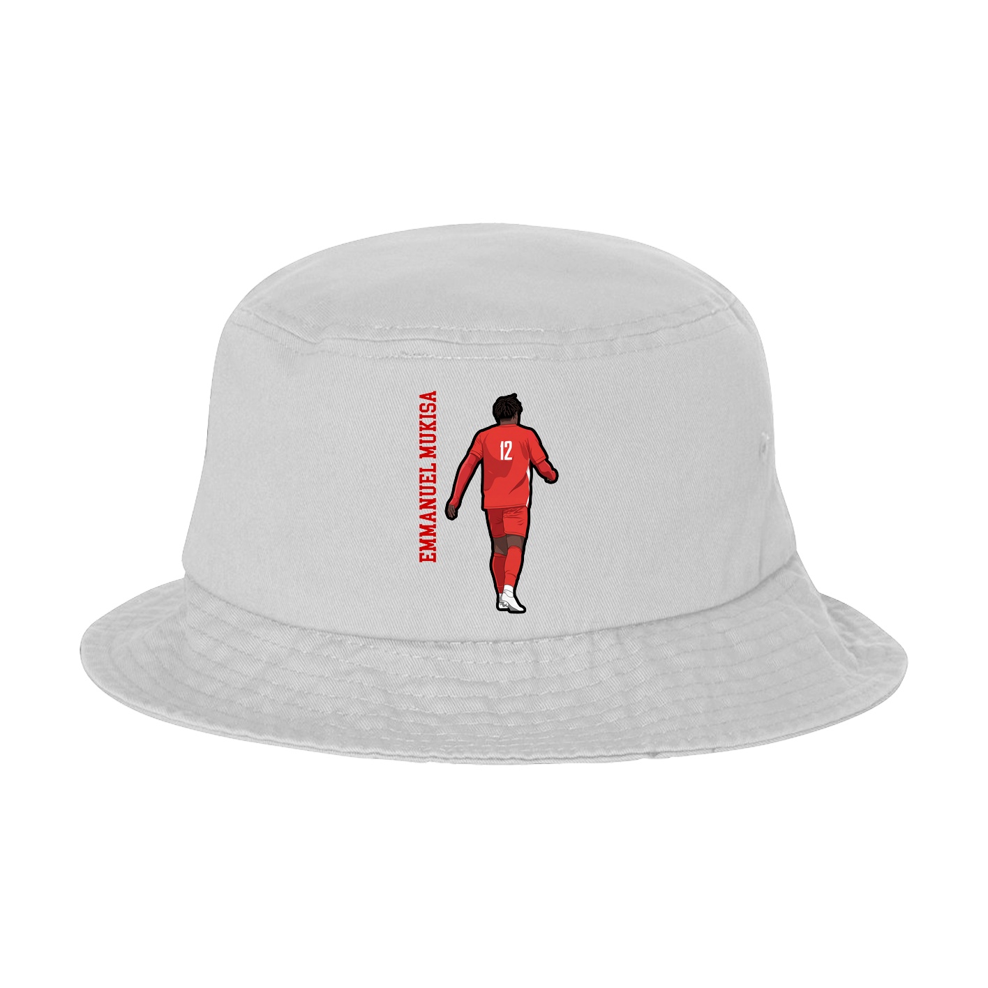 Bucket Cap — Name Vertical in White